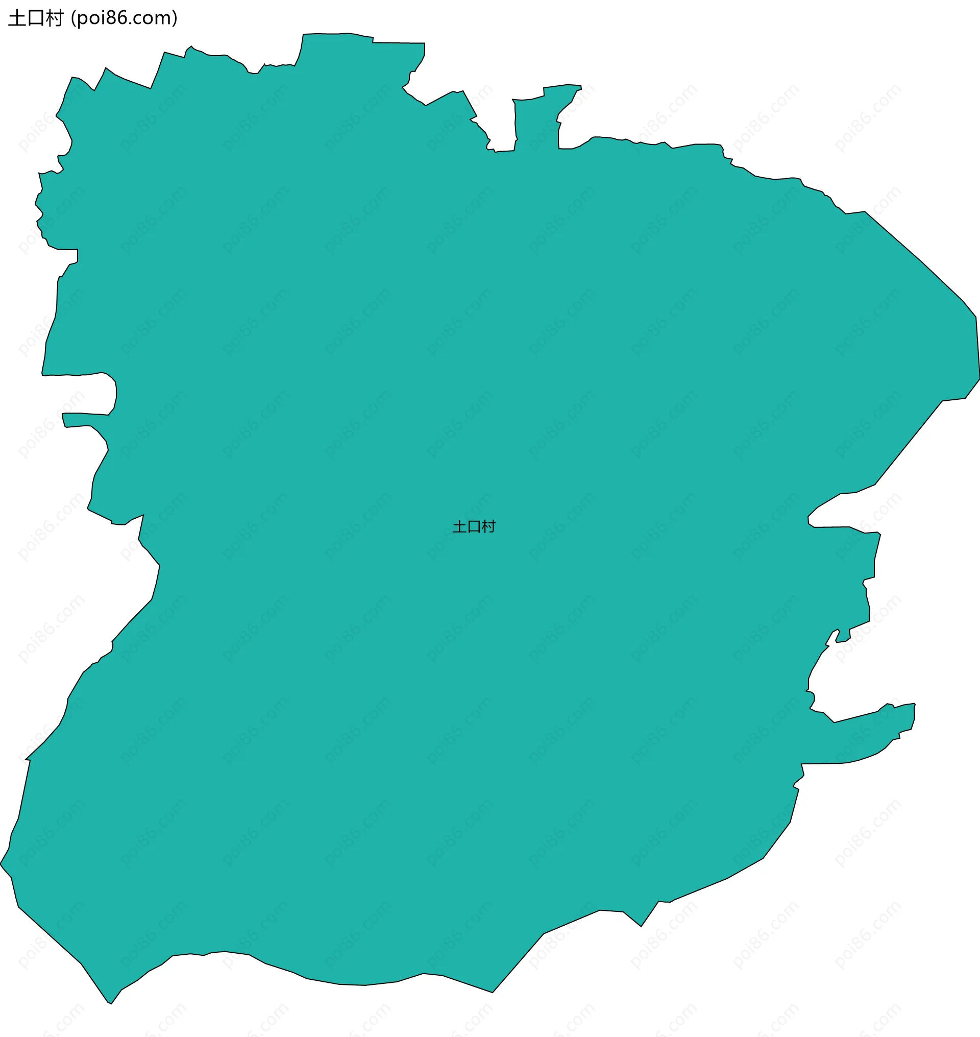 土口村边界地图