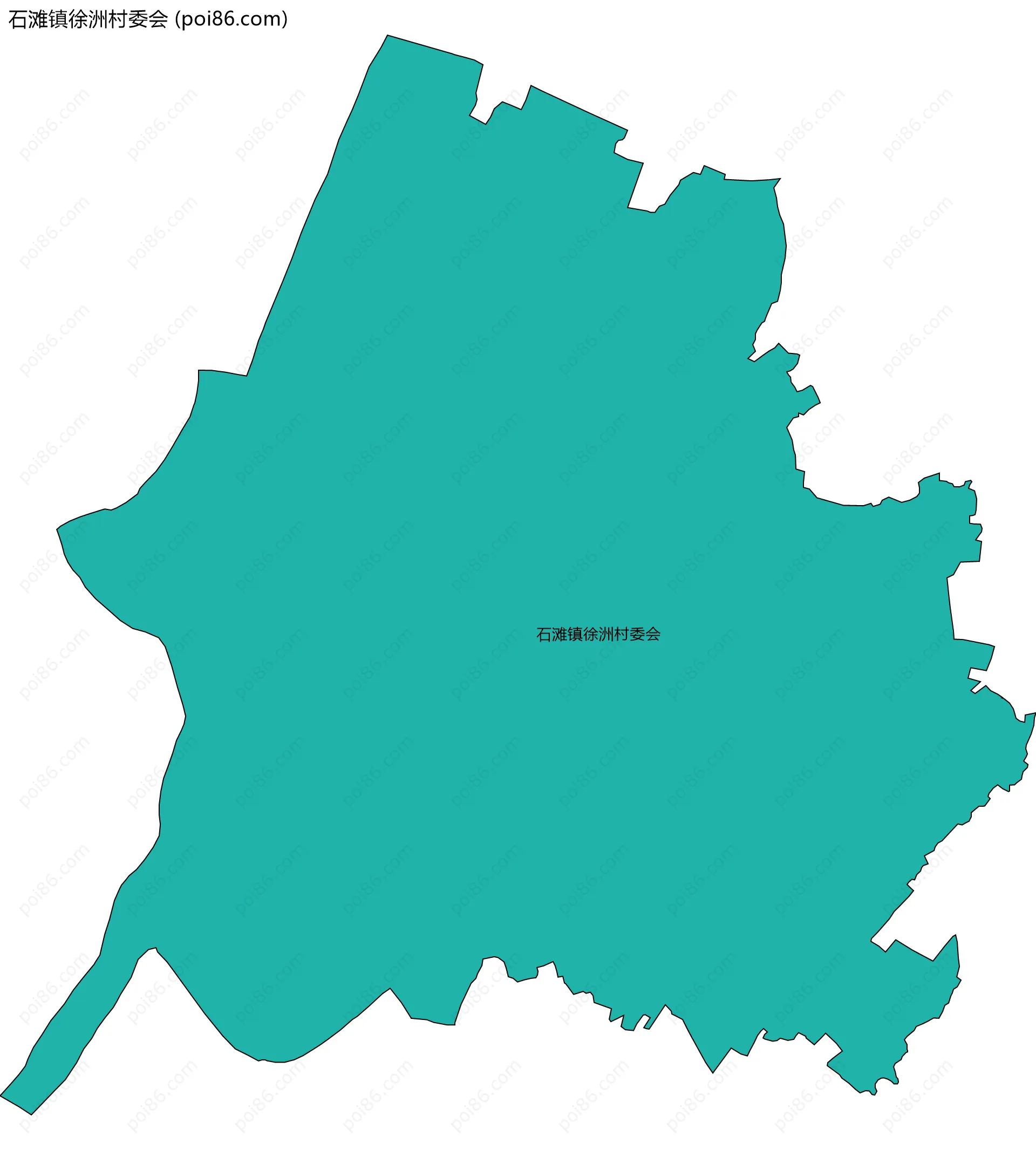石滩镇徐洲村委会边界地图