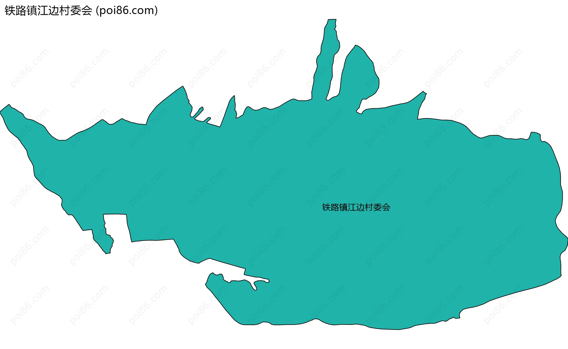 铁路镇江边村委会边界地图