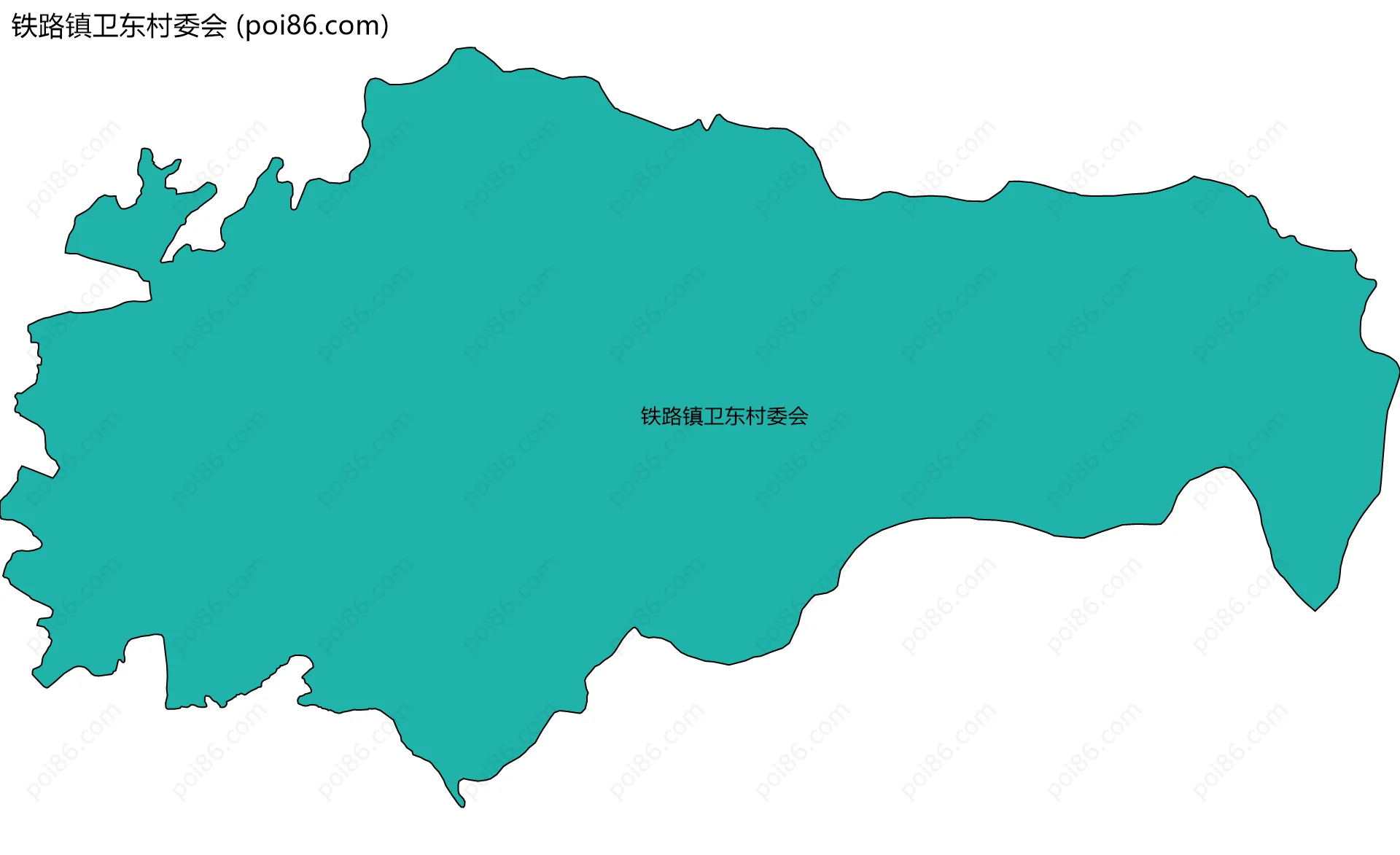 铁路镇卫东村委会边界地图