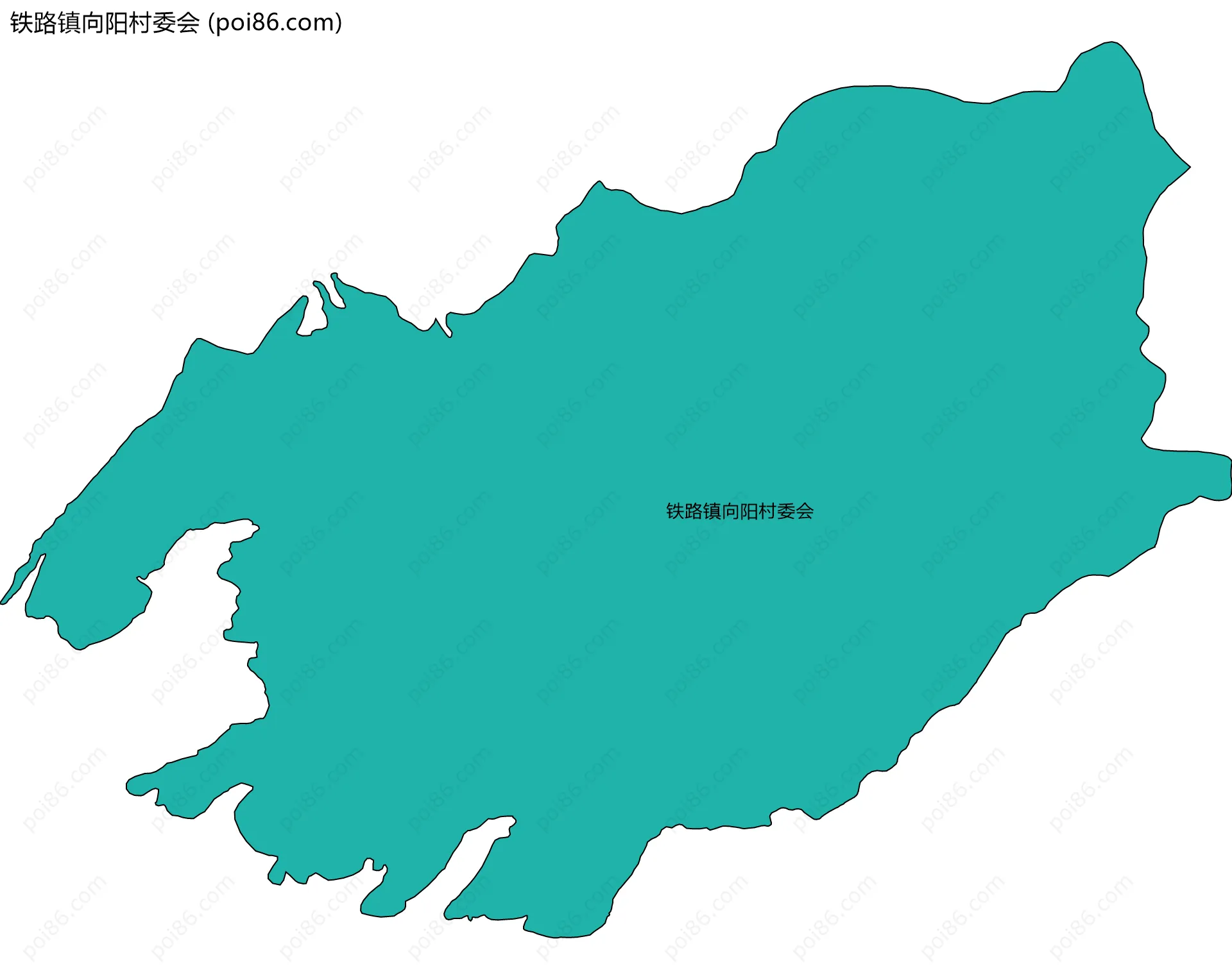 铁路镇向阳村委会边界地图