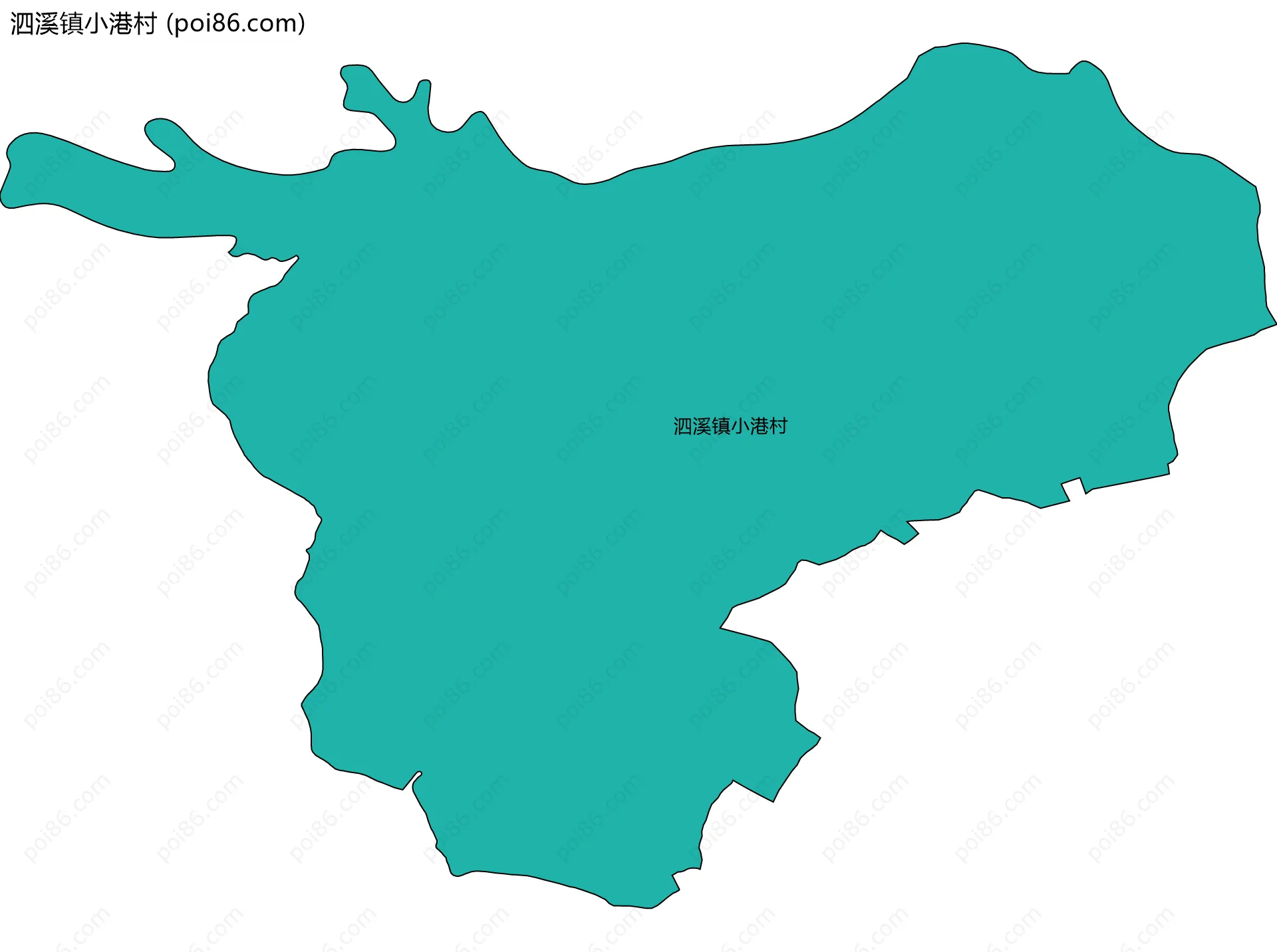 泗溪镇小港村边界地图