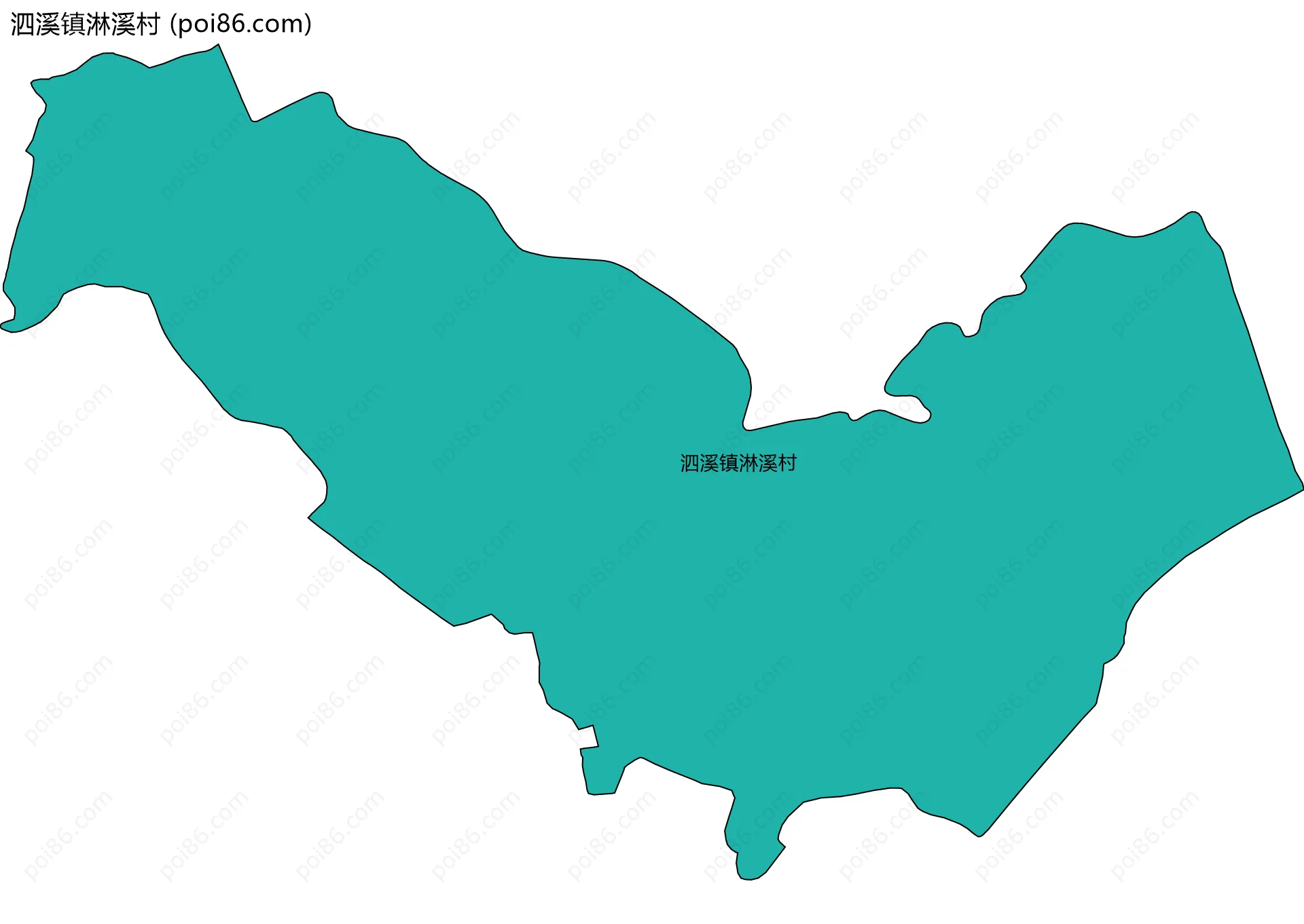 泗溪镇淋溪村边界地图
