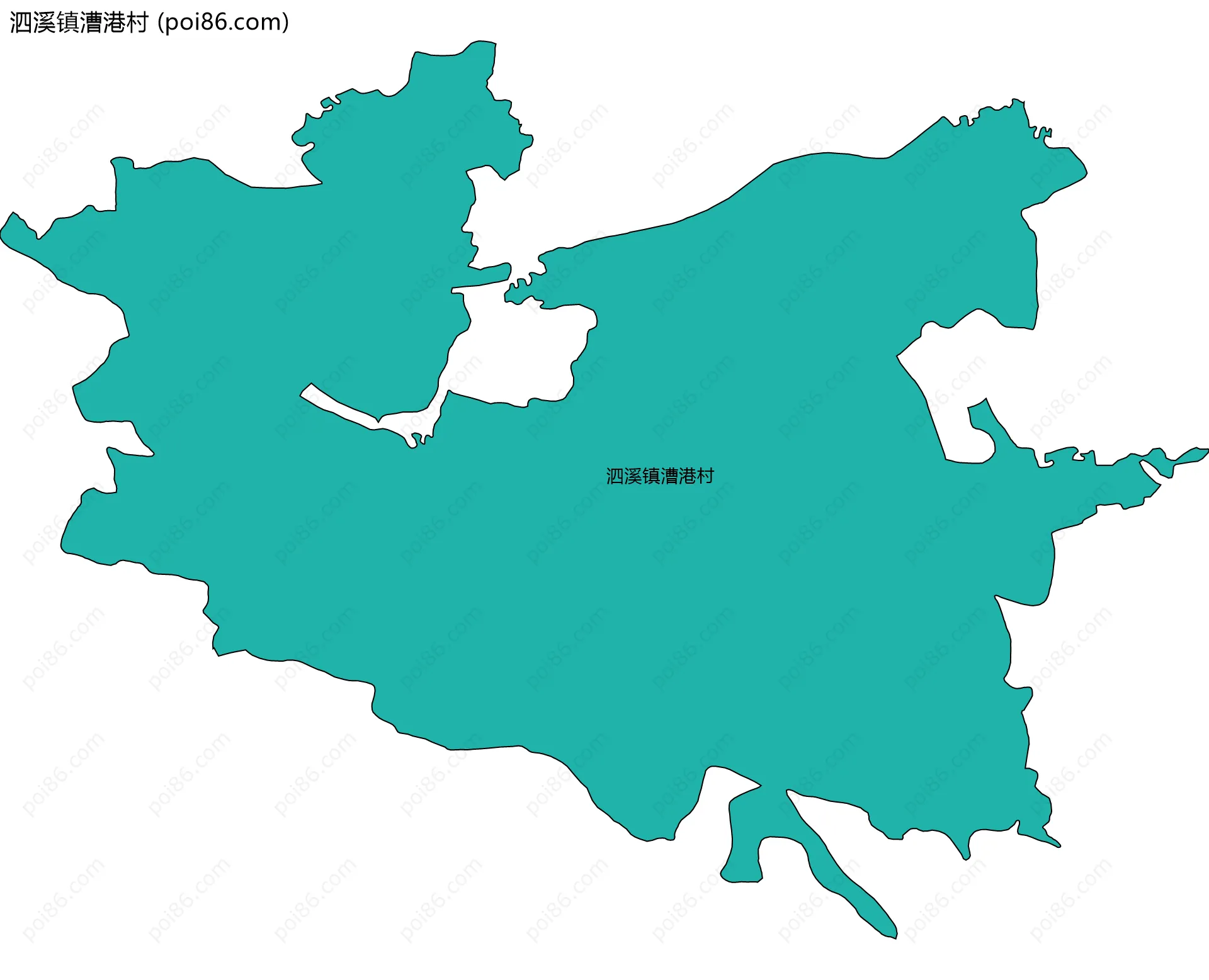泗溪镇漕港村边界地图