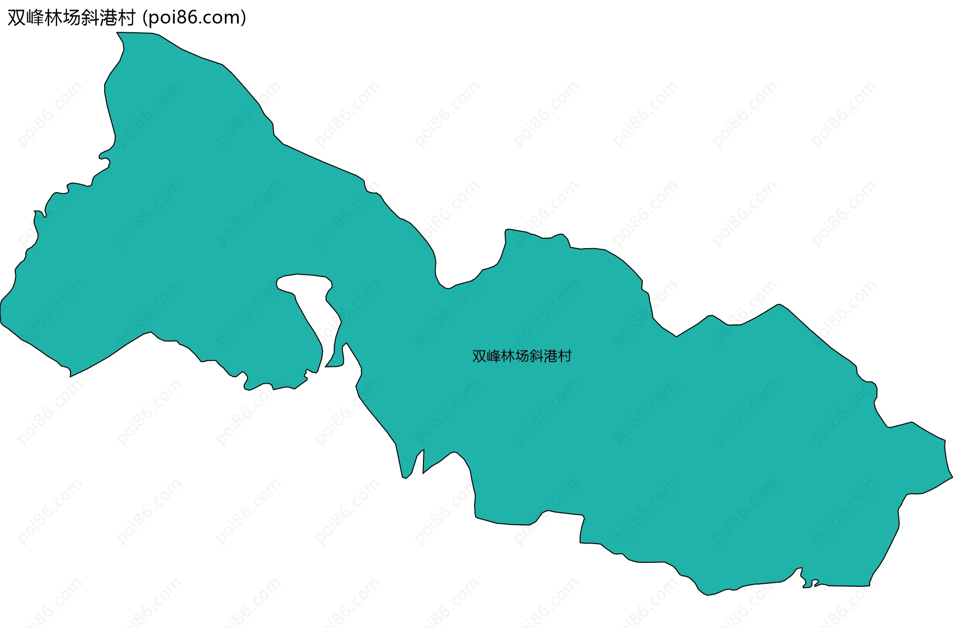 双峰林场斜港村边界地图