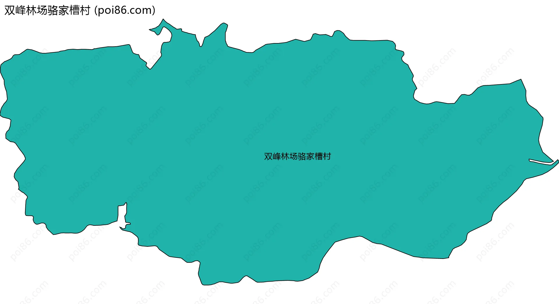 双峰林场骆家槽村边界地图