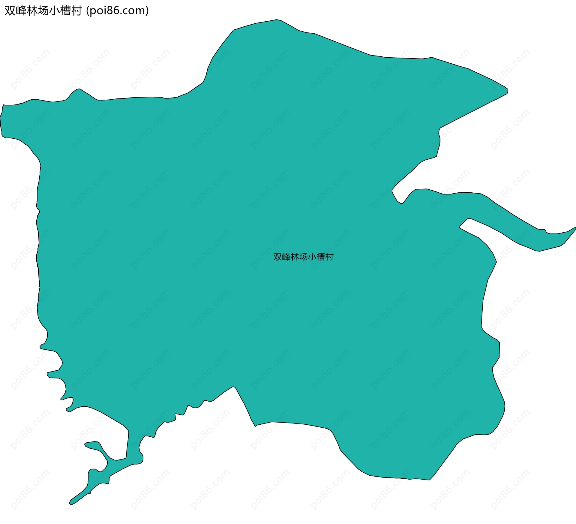 双峰林场小槽村边界地图