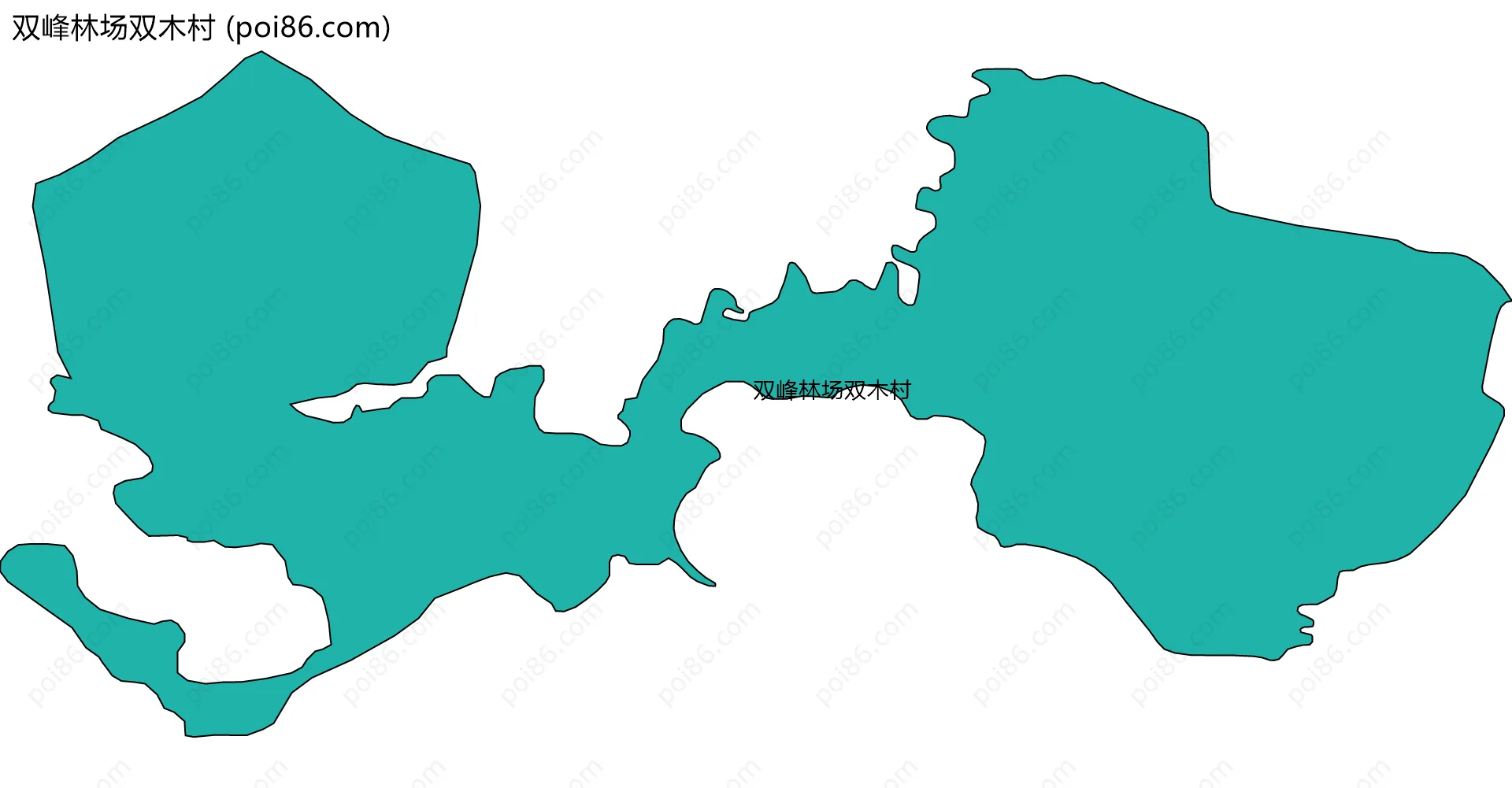 双峰林场双木村边界地图