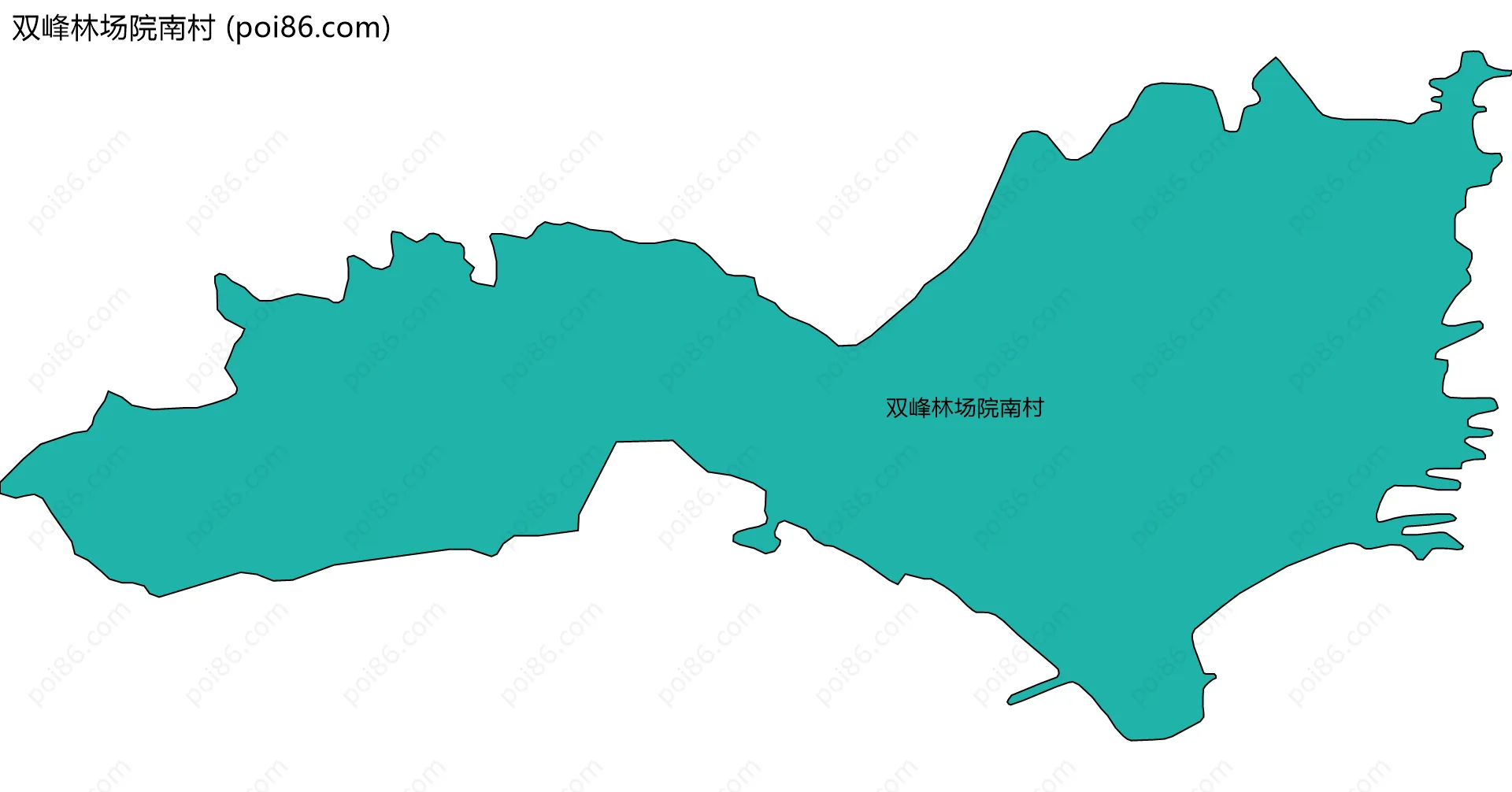 双峰林场院南村边界地图
