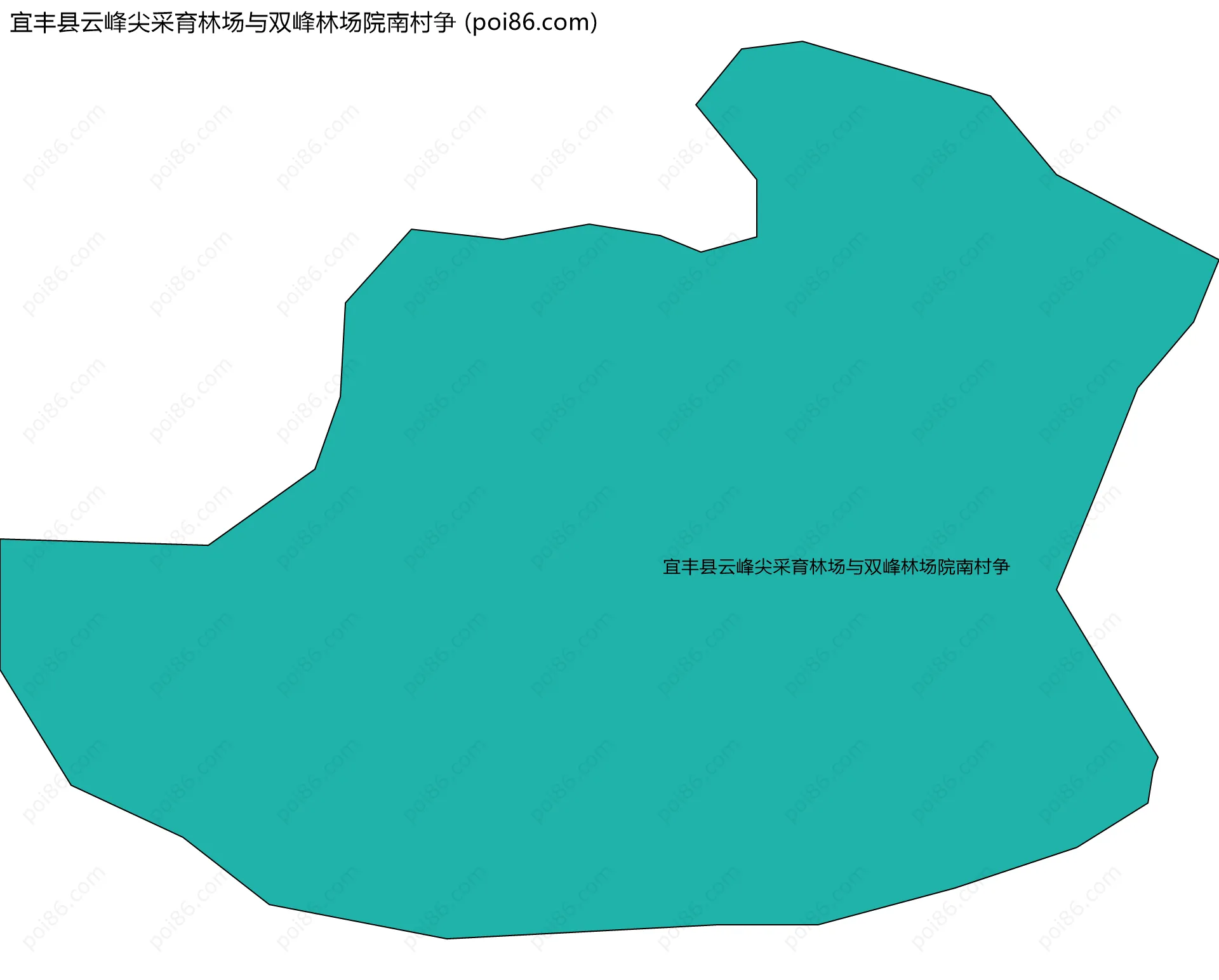 宜丰县云峰尖采育林场与双峰林场院南村争边界地图