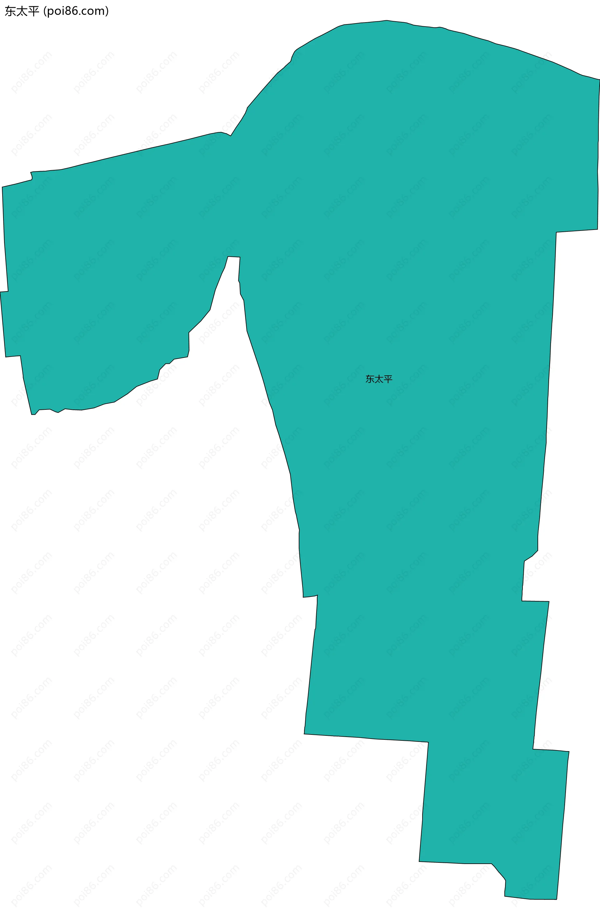 东太平边界地图