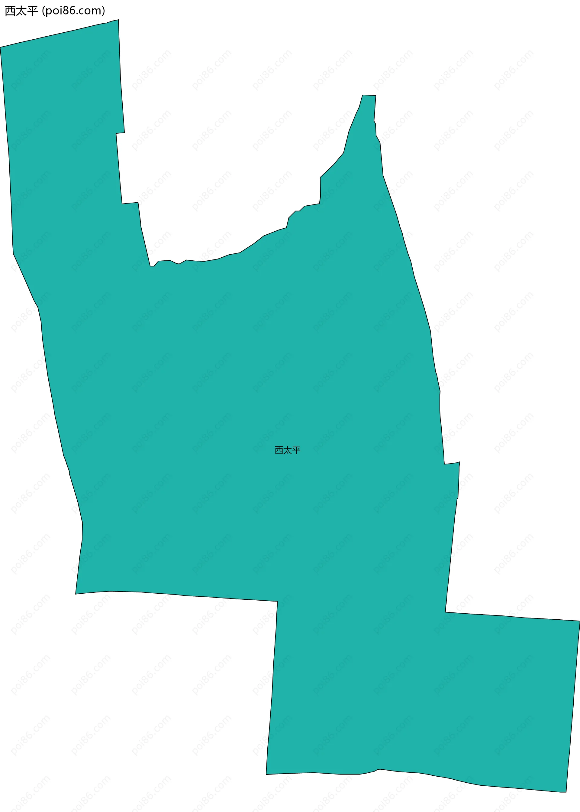 西太平边界地图