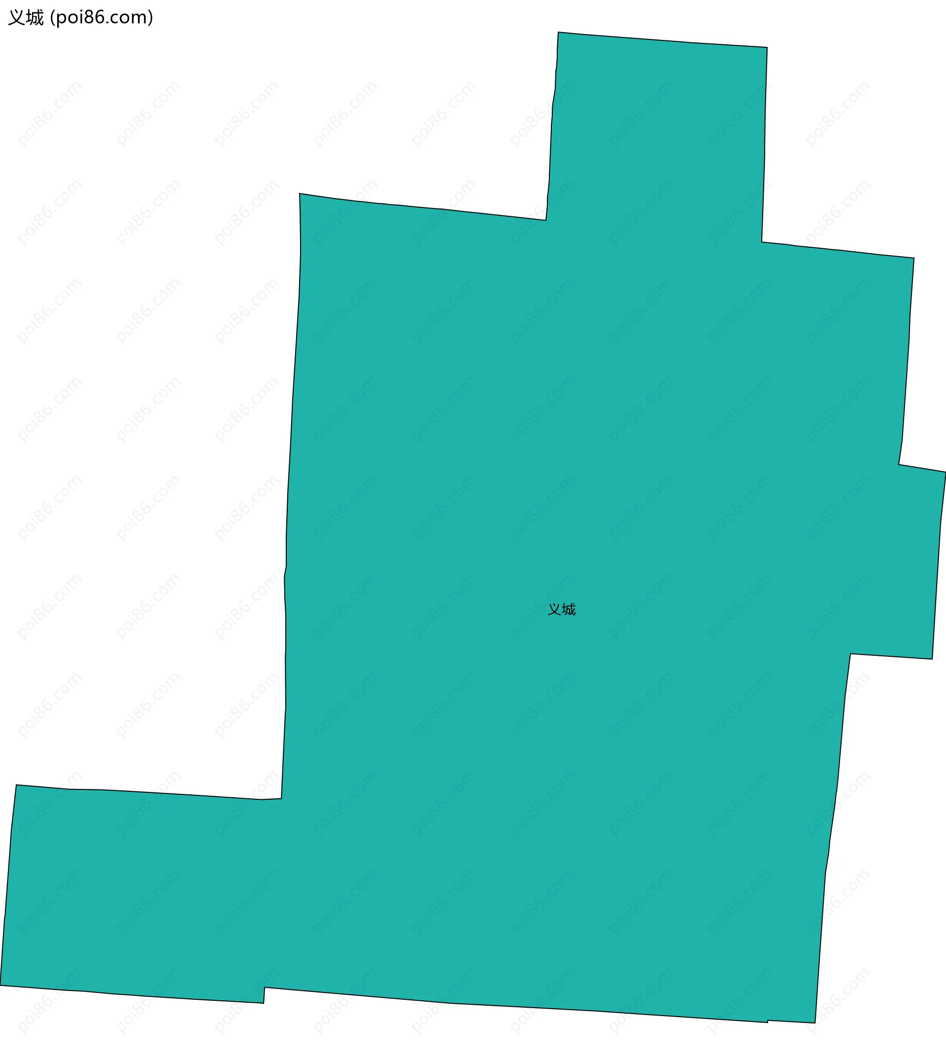 义城边界地图