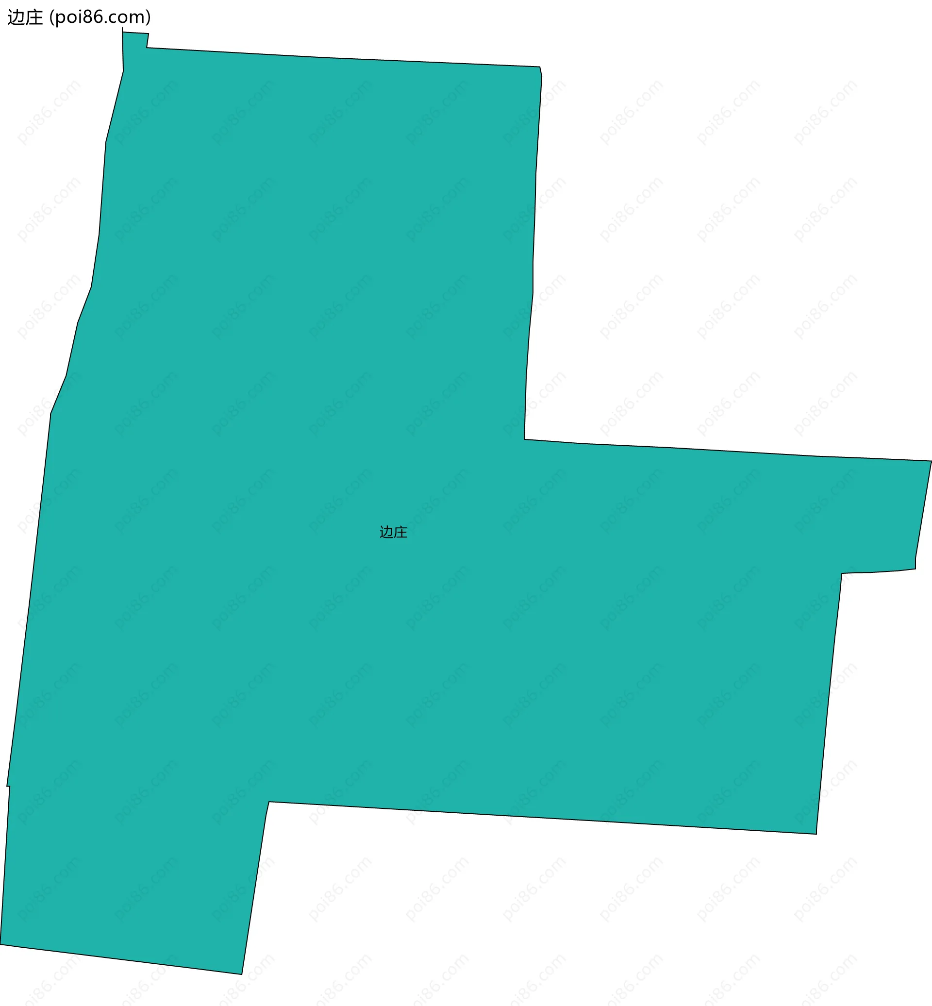 边庄边界地图