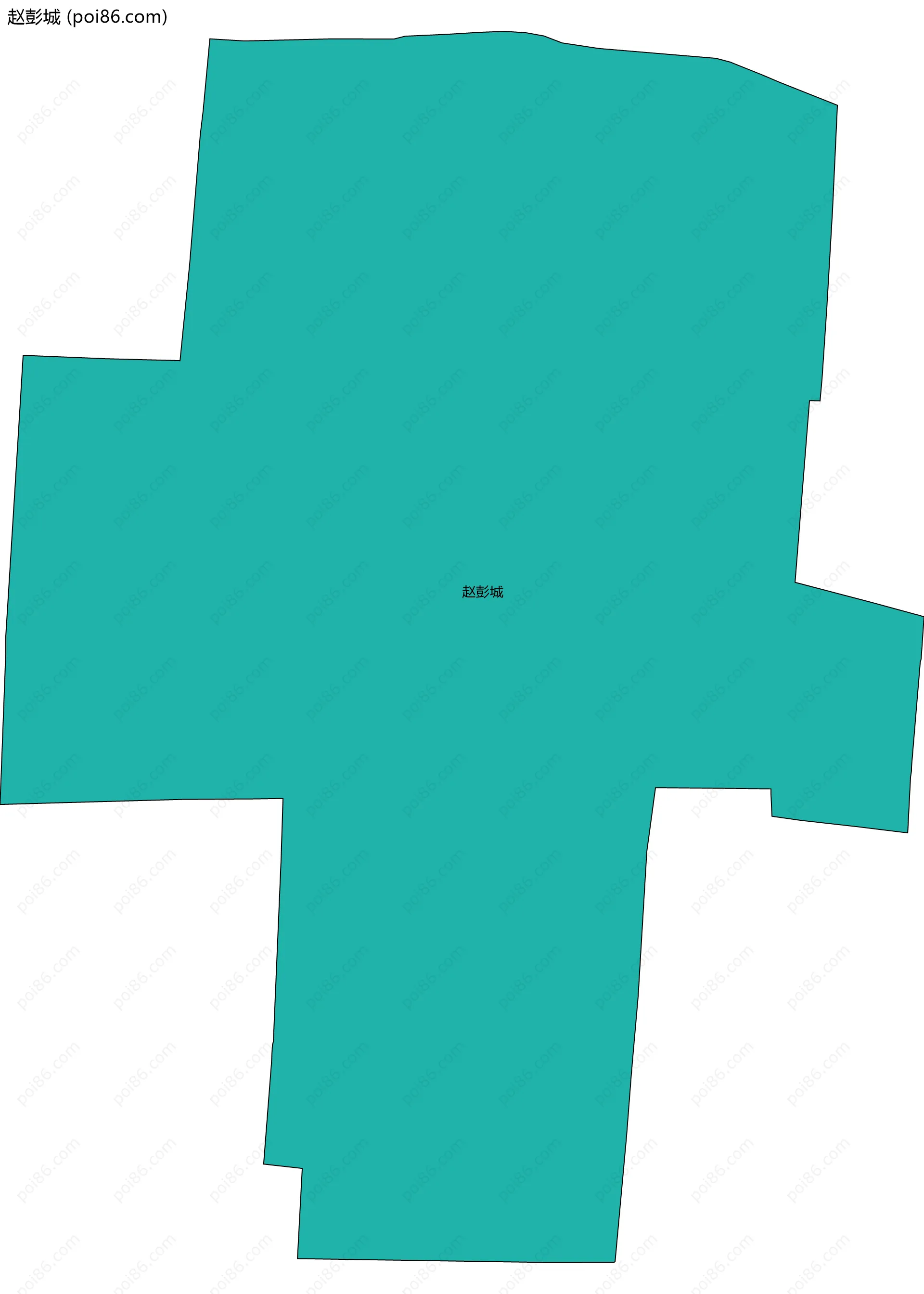 赵彭城边界地图