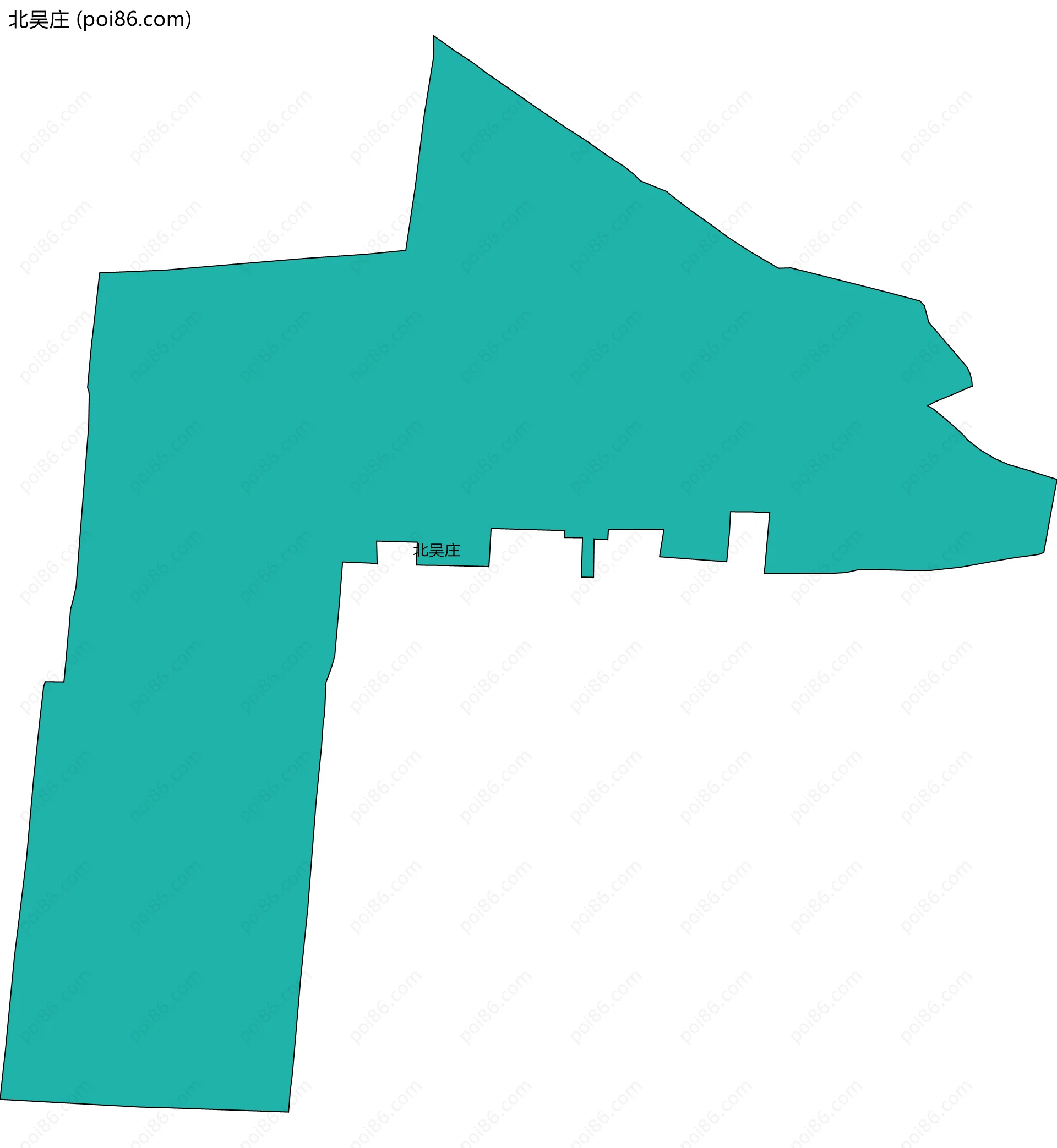 北吴庄边界地图