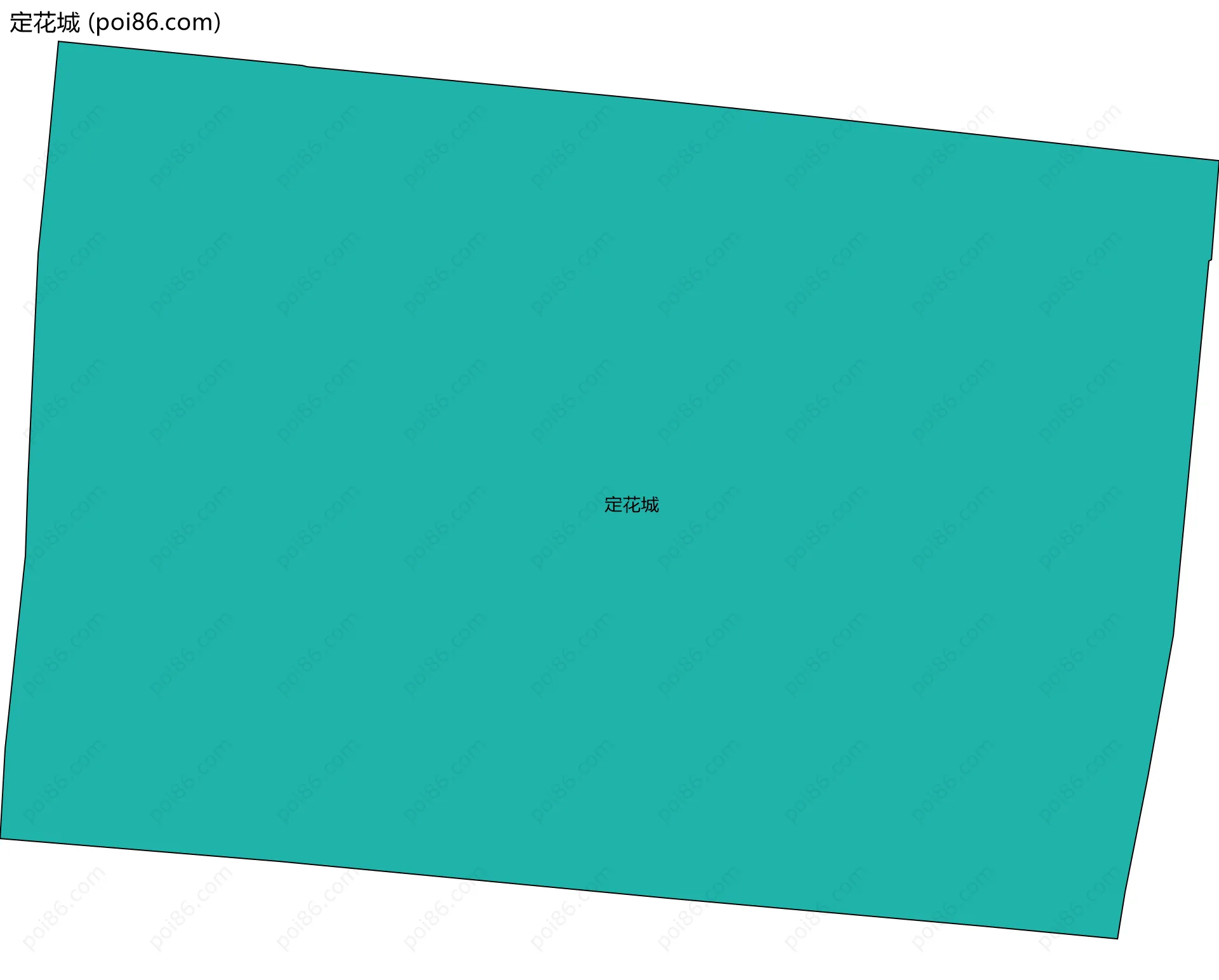 定花城边界地图