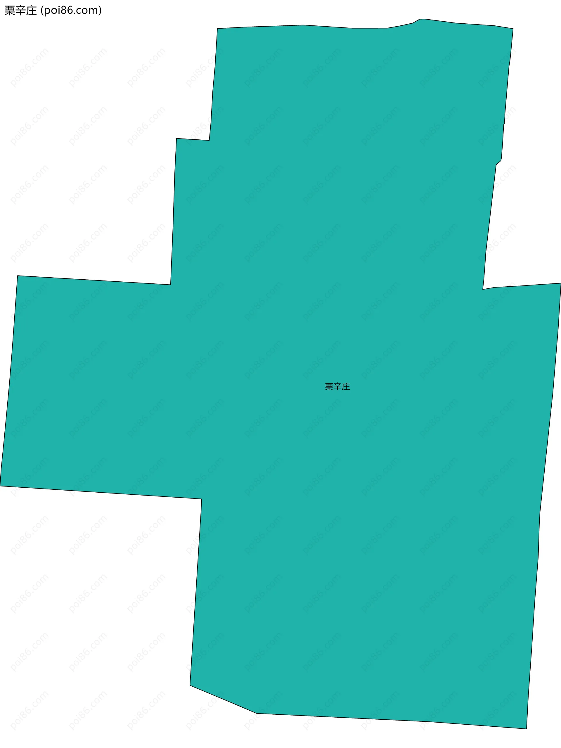 栗辛庄边界地图