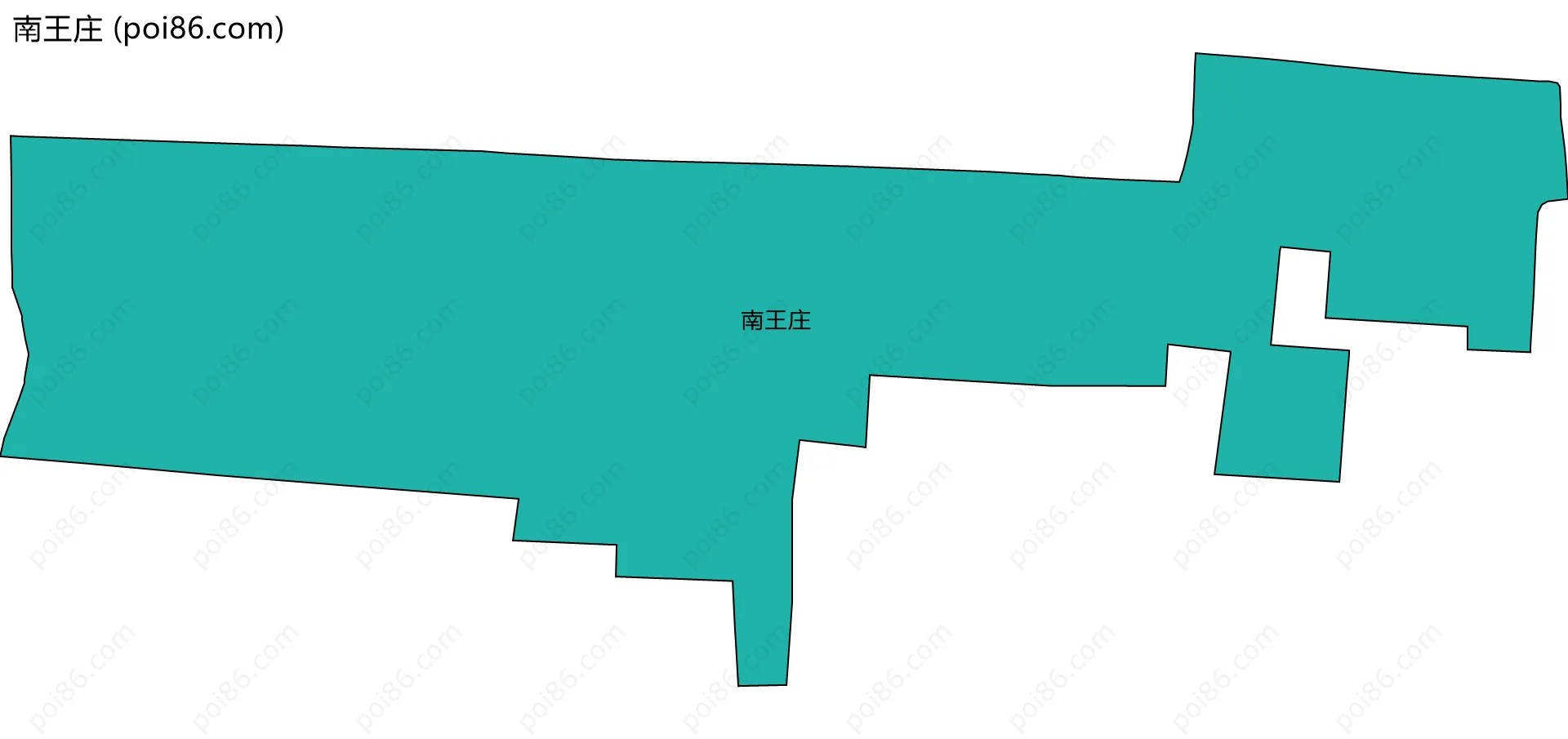 南王庄边界地图