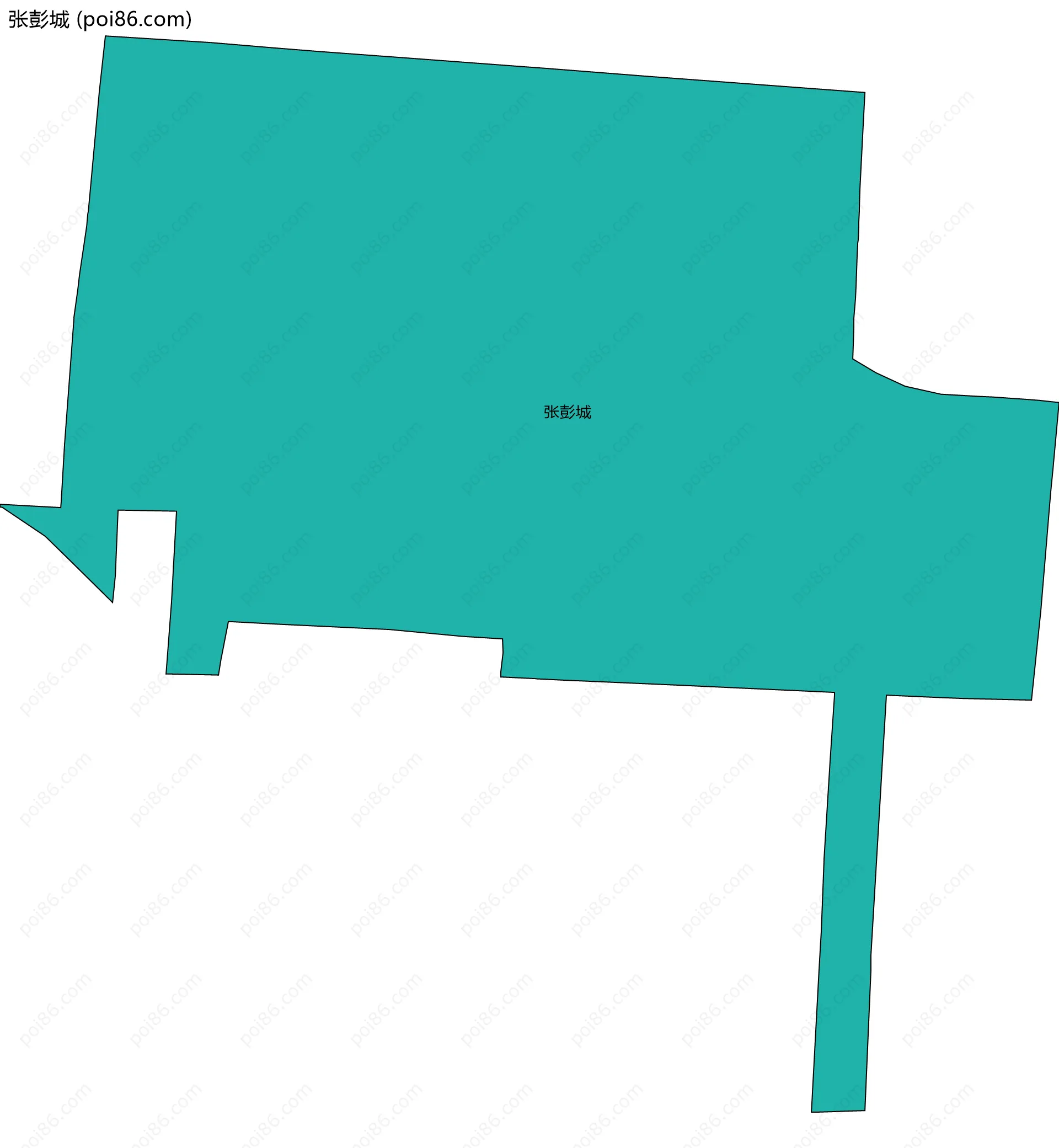 张彭城边界地图