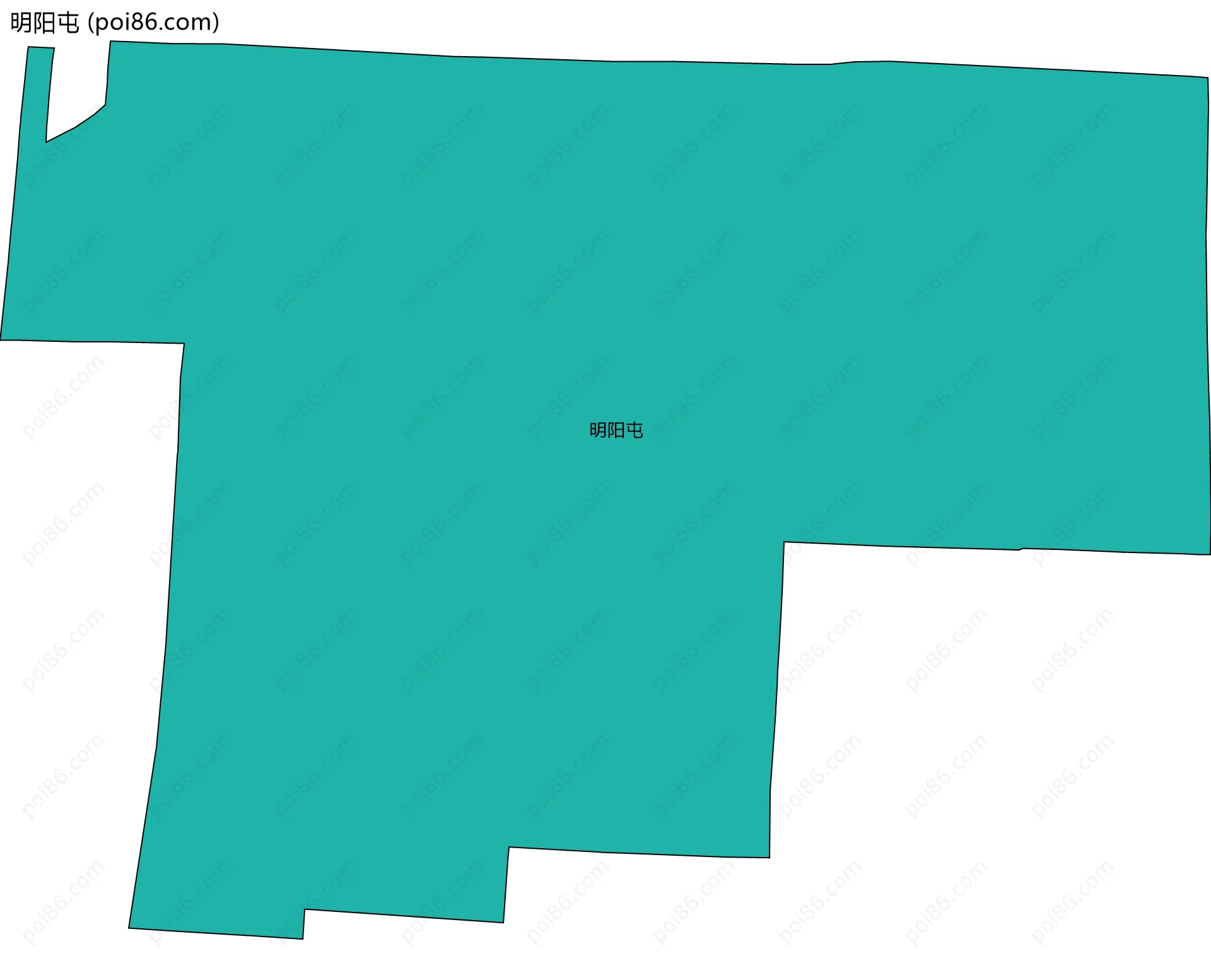 明阳屯边界地图