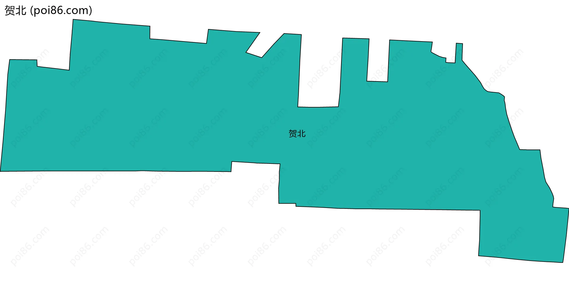 贺北边界地图
