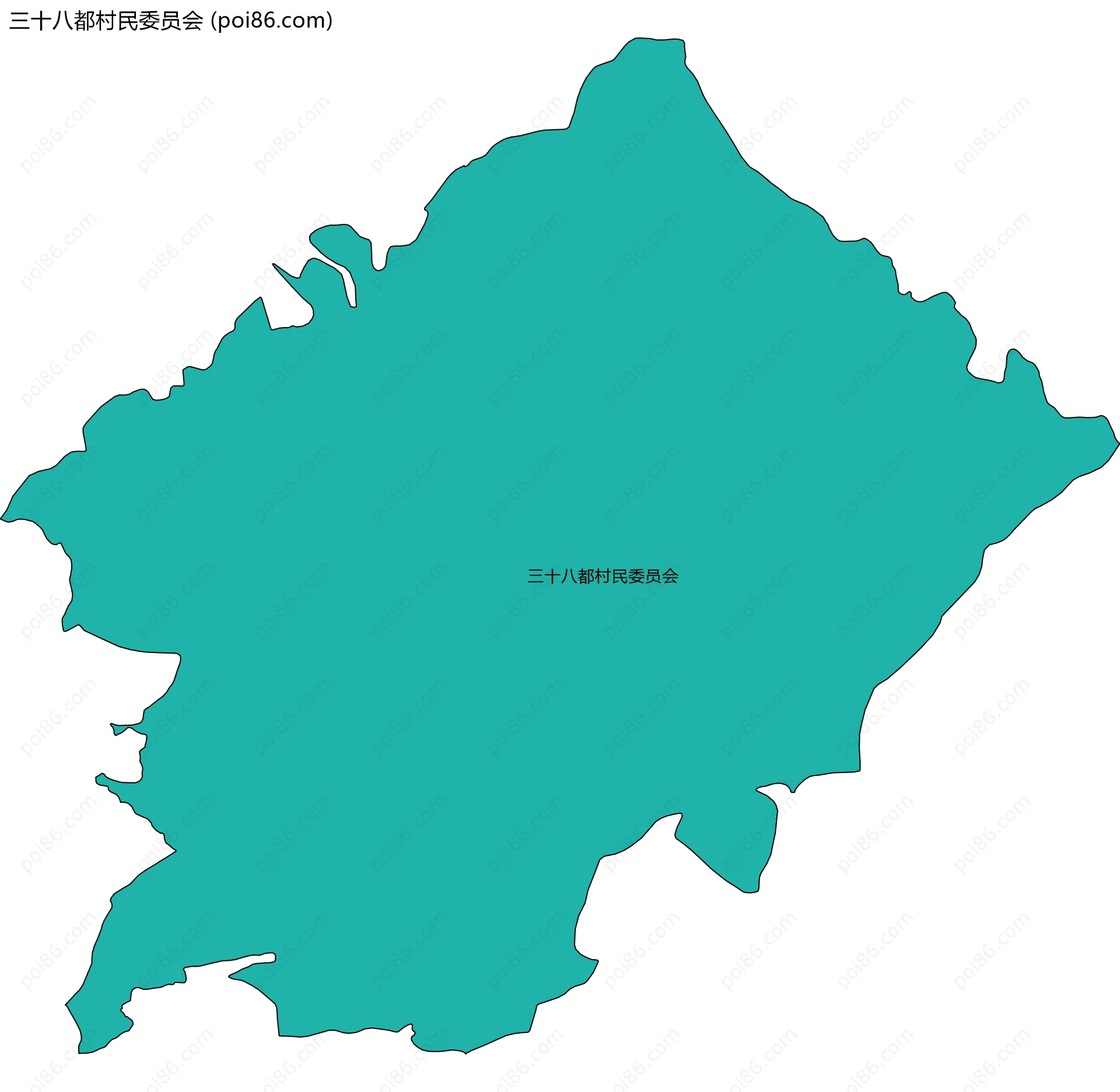 三十八都村民委员会边界地图