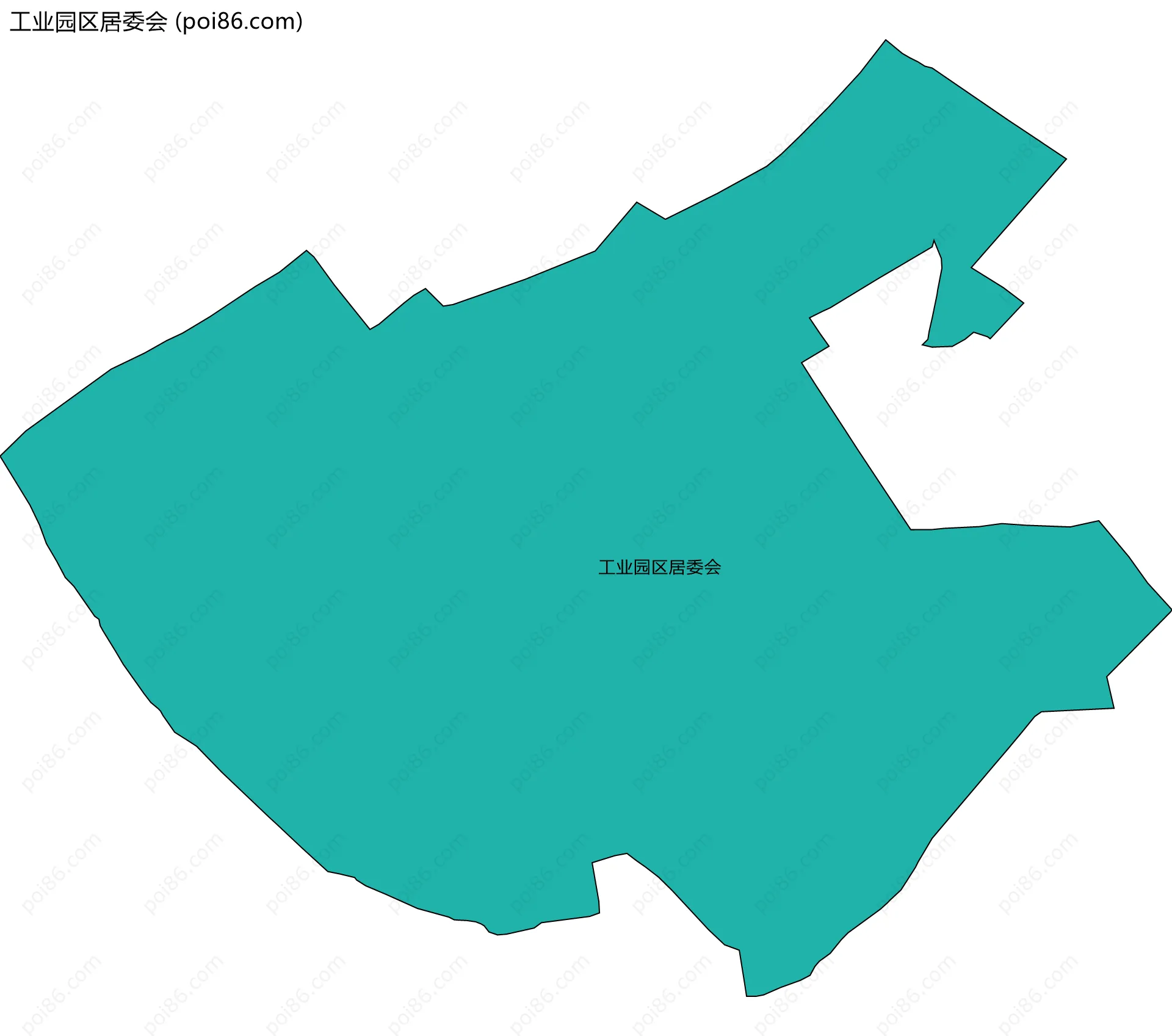 工业园区居委会边界地图