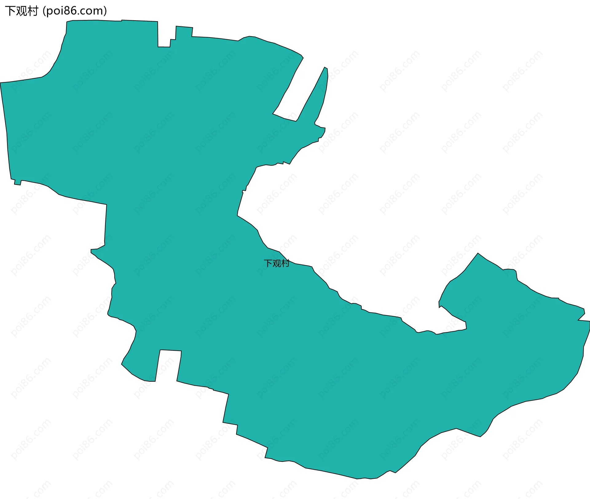 下观村边界地图
