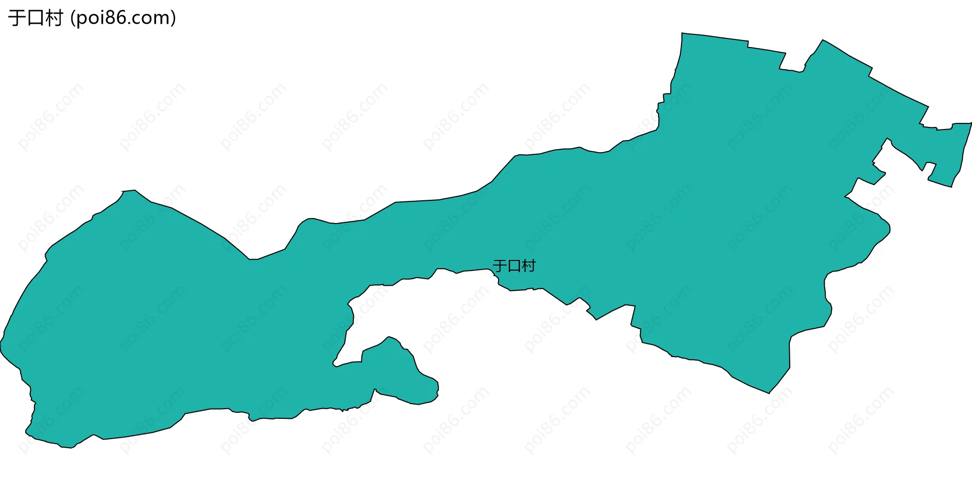 于口村边界地图