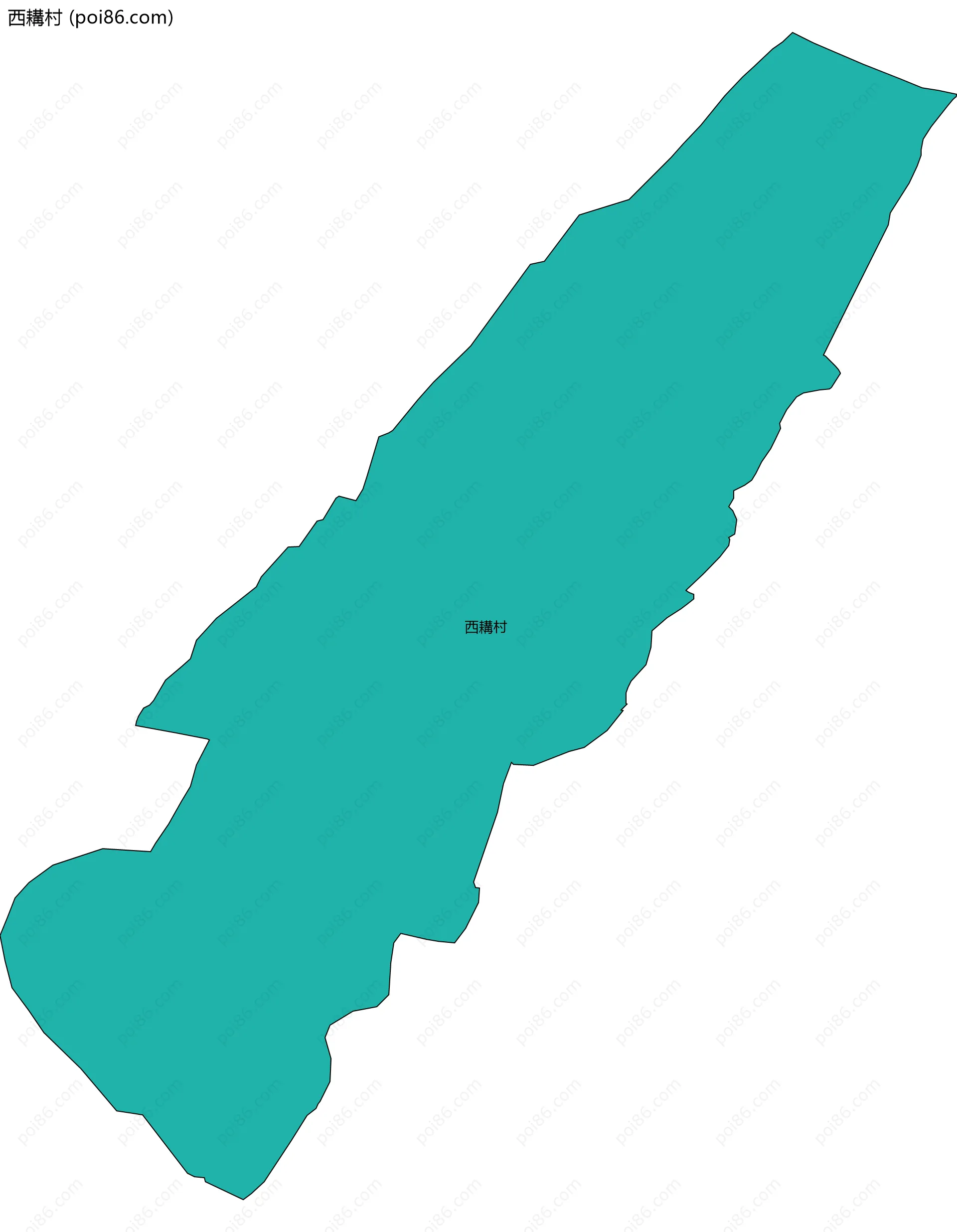 西耩村边界地图