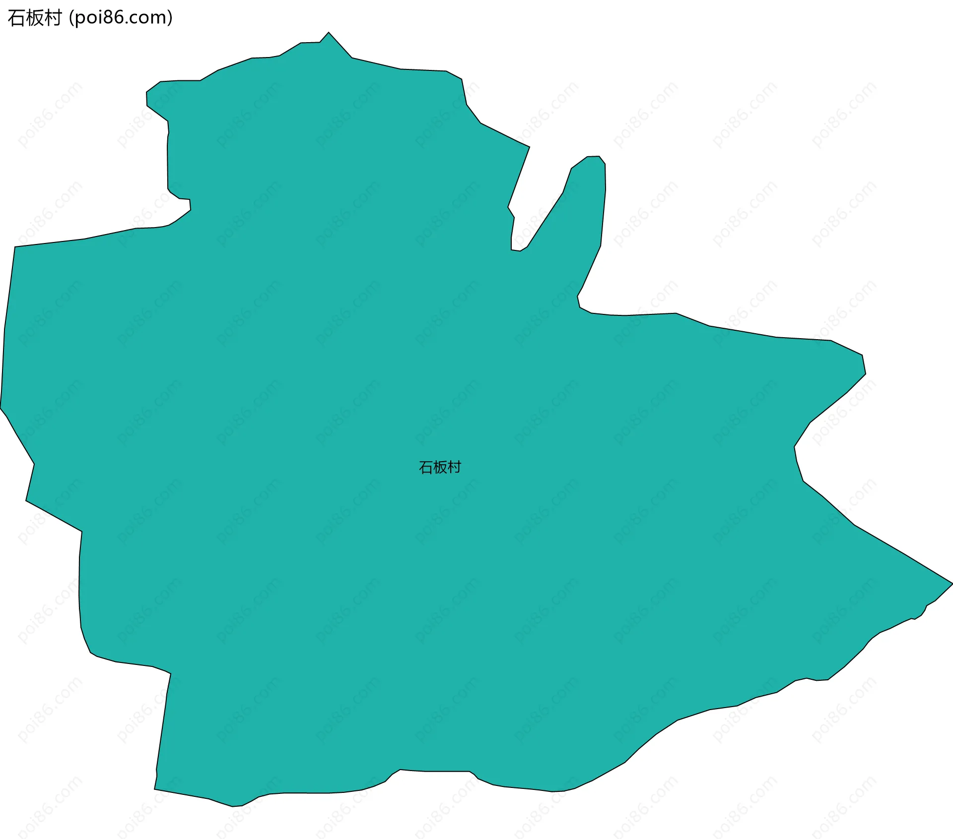 石板村边界地图