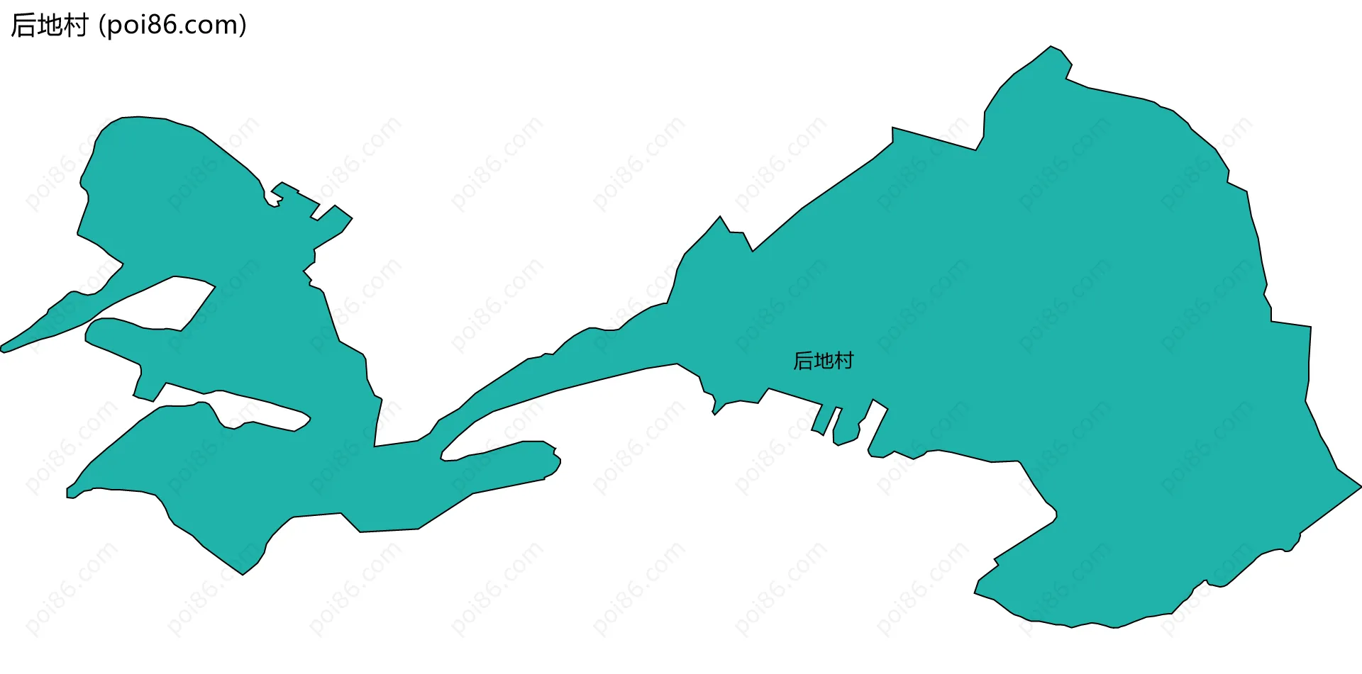 后地村边界地图