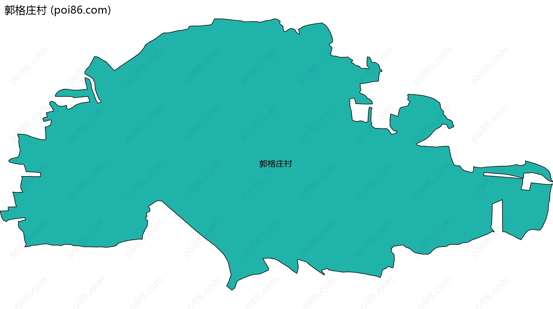 郭格庄村边界地图