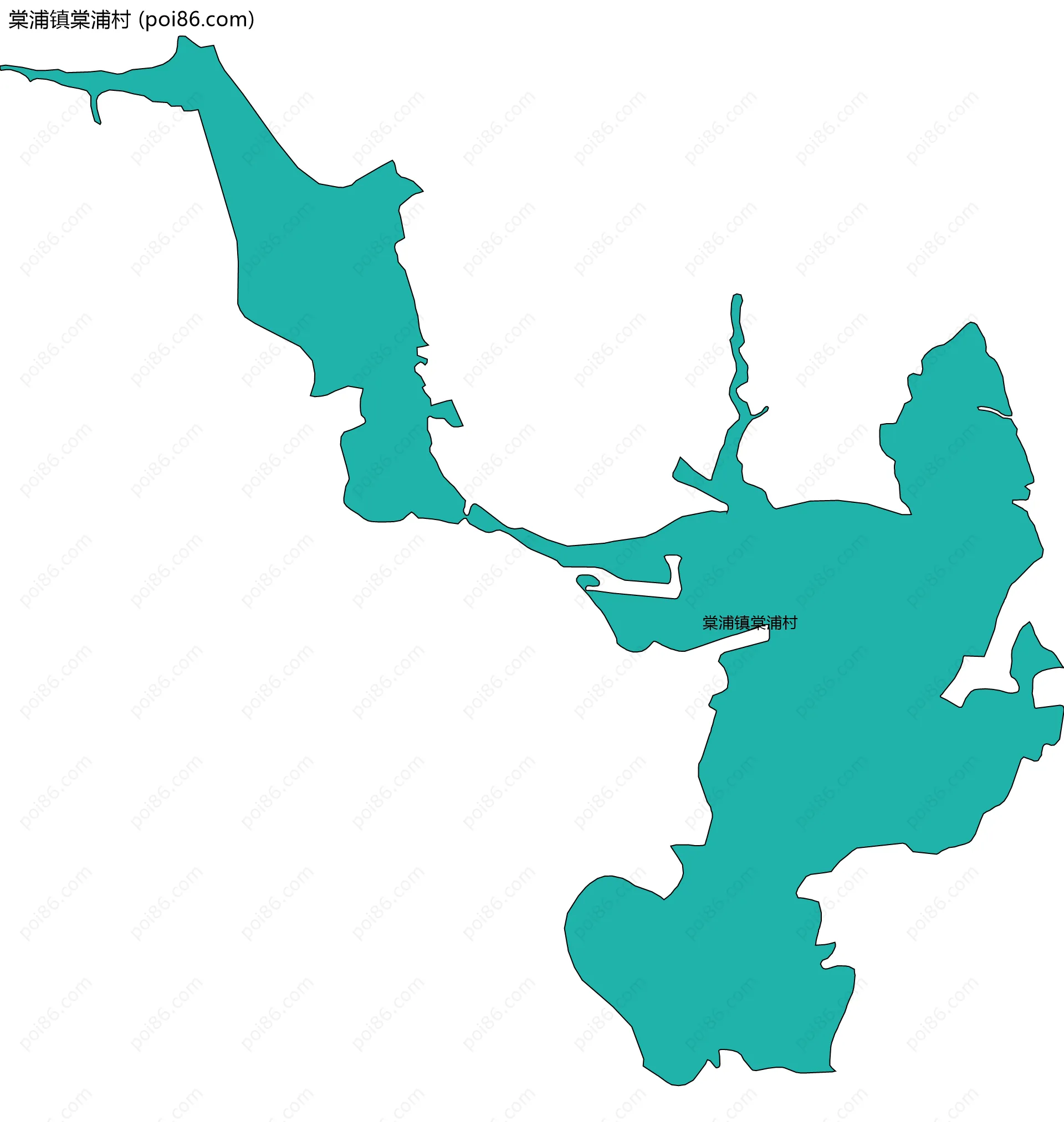 棠浦镇棠浦村边界地图