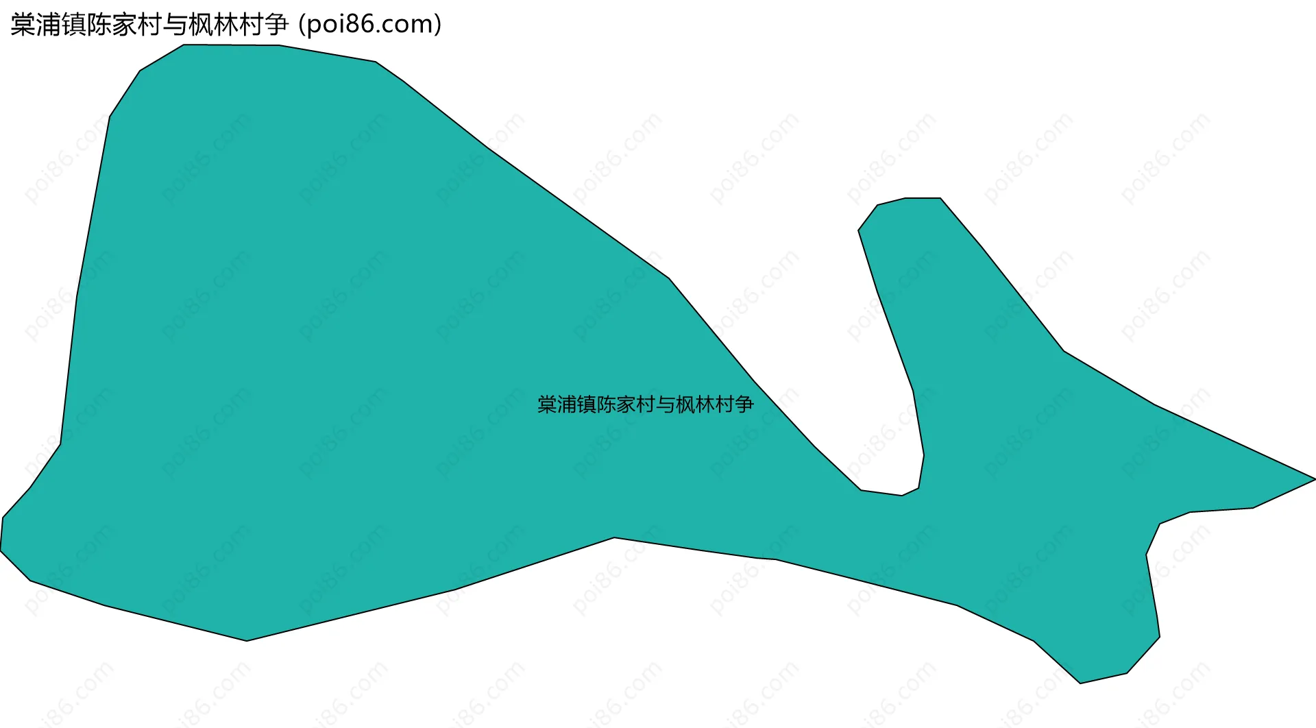 棠浦镇陈家村与枫林村争边界地图