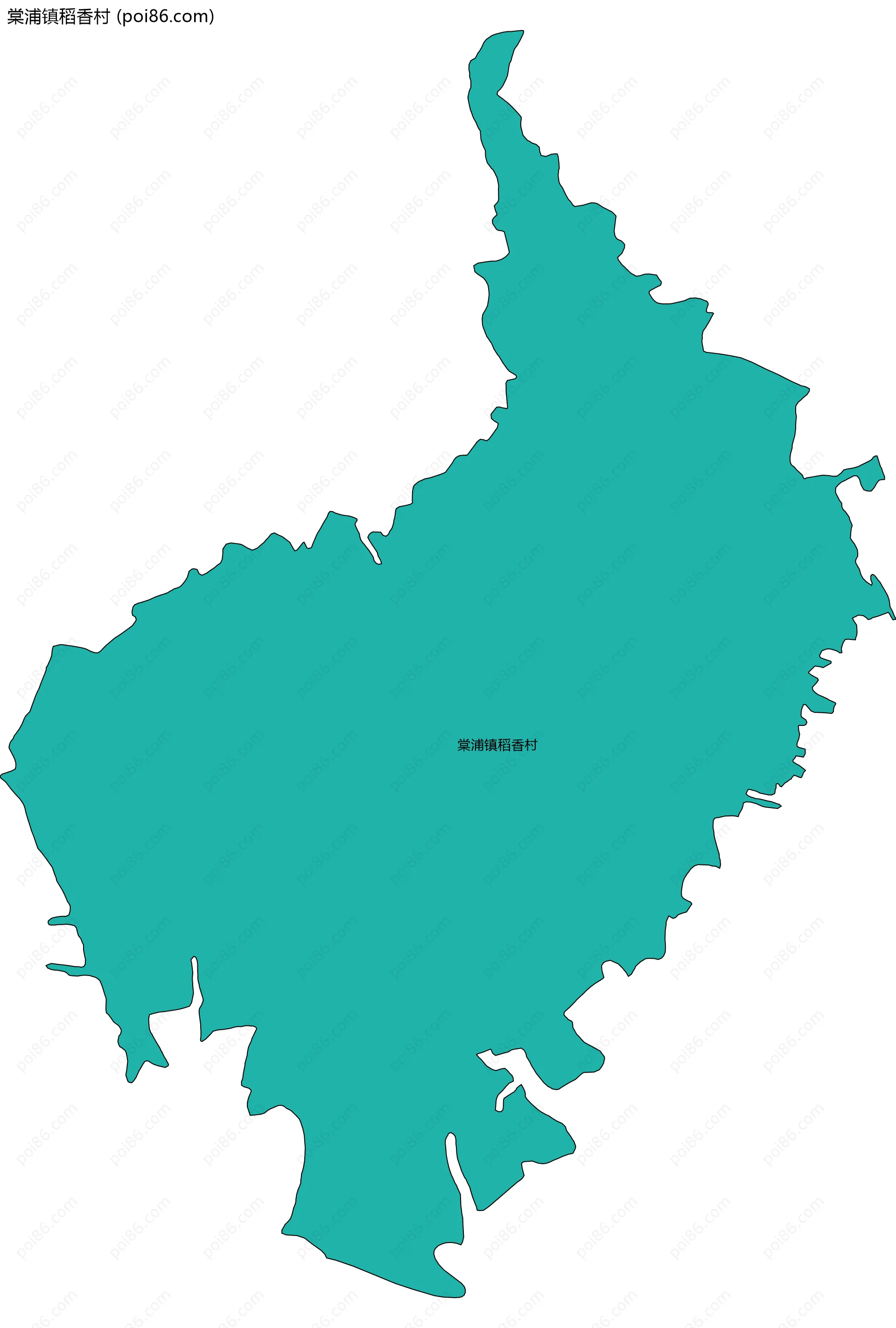 棠浦镇稻香村边界地图