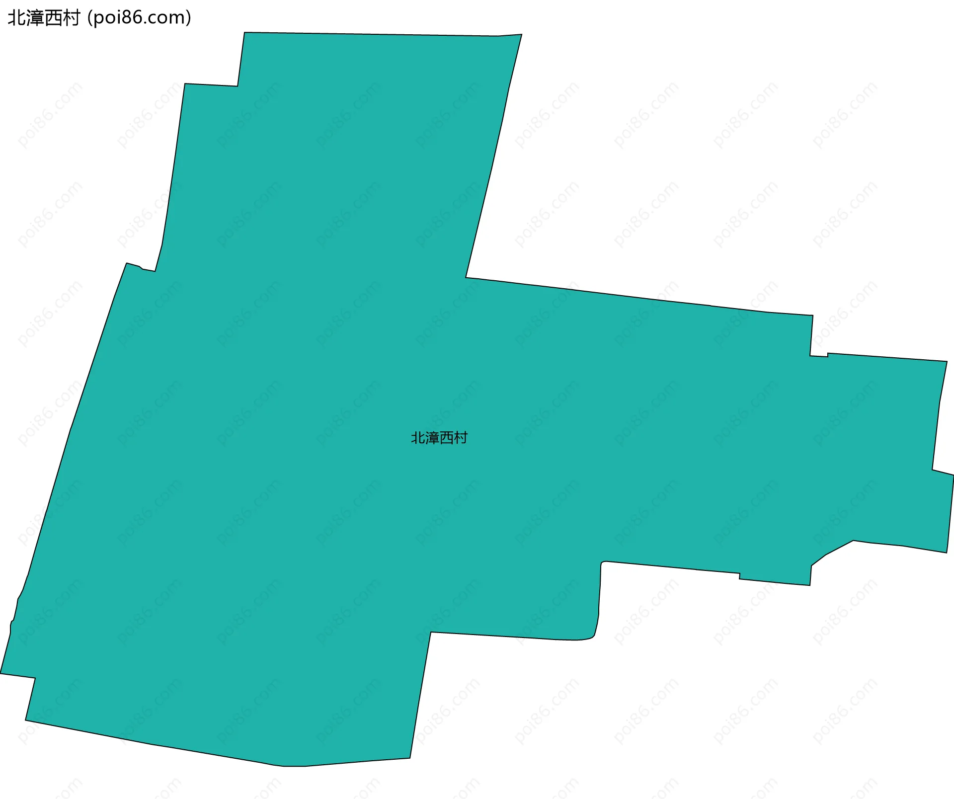 北漳西村边界地图
