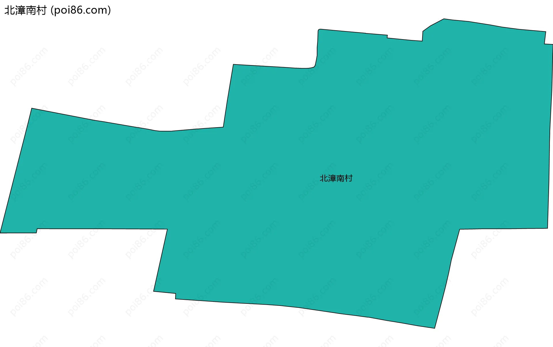 北漳南村边界地图