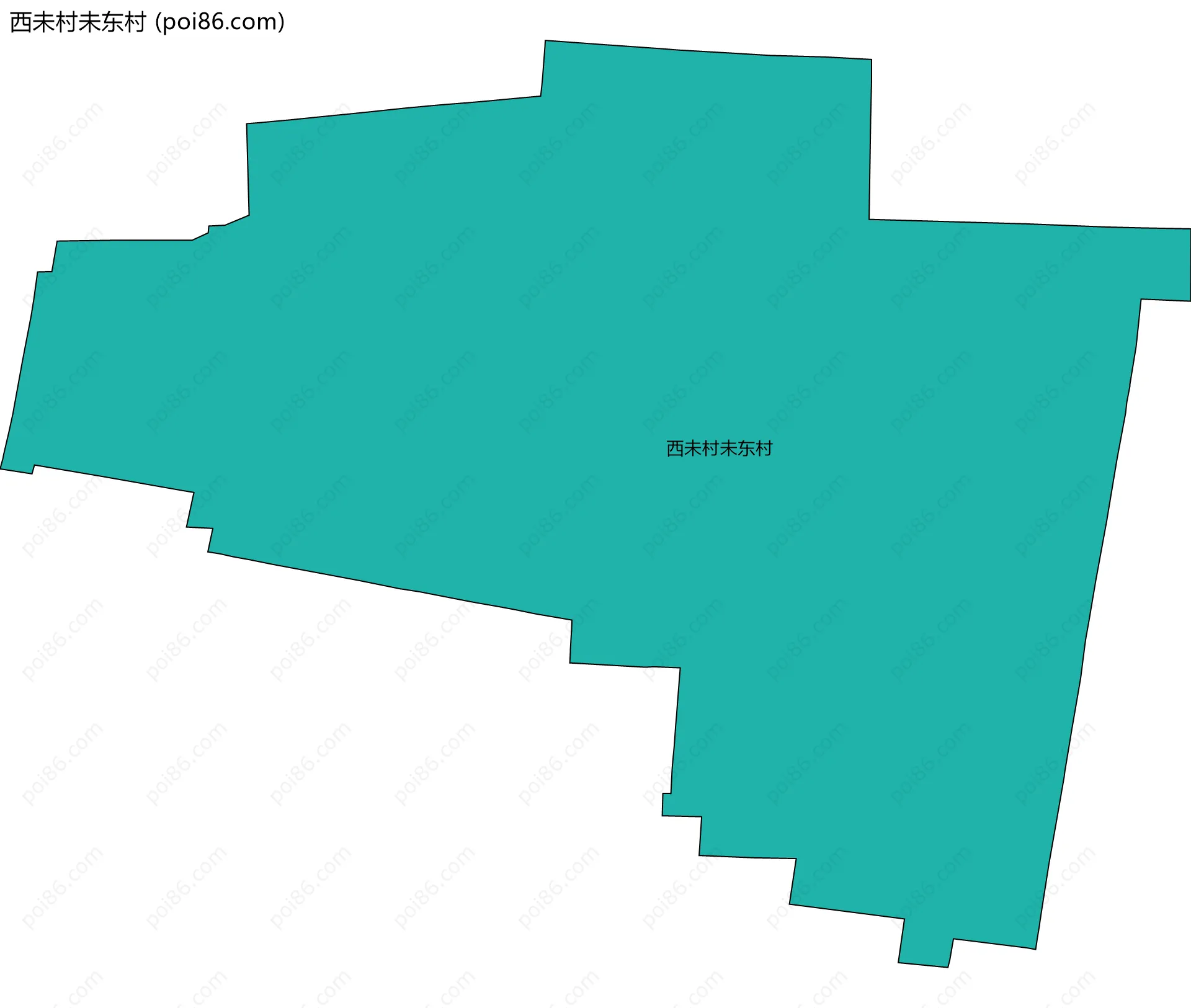 西未村未东村边界地图