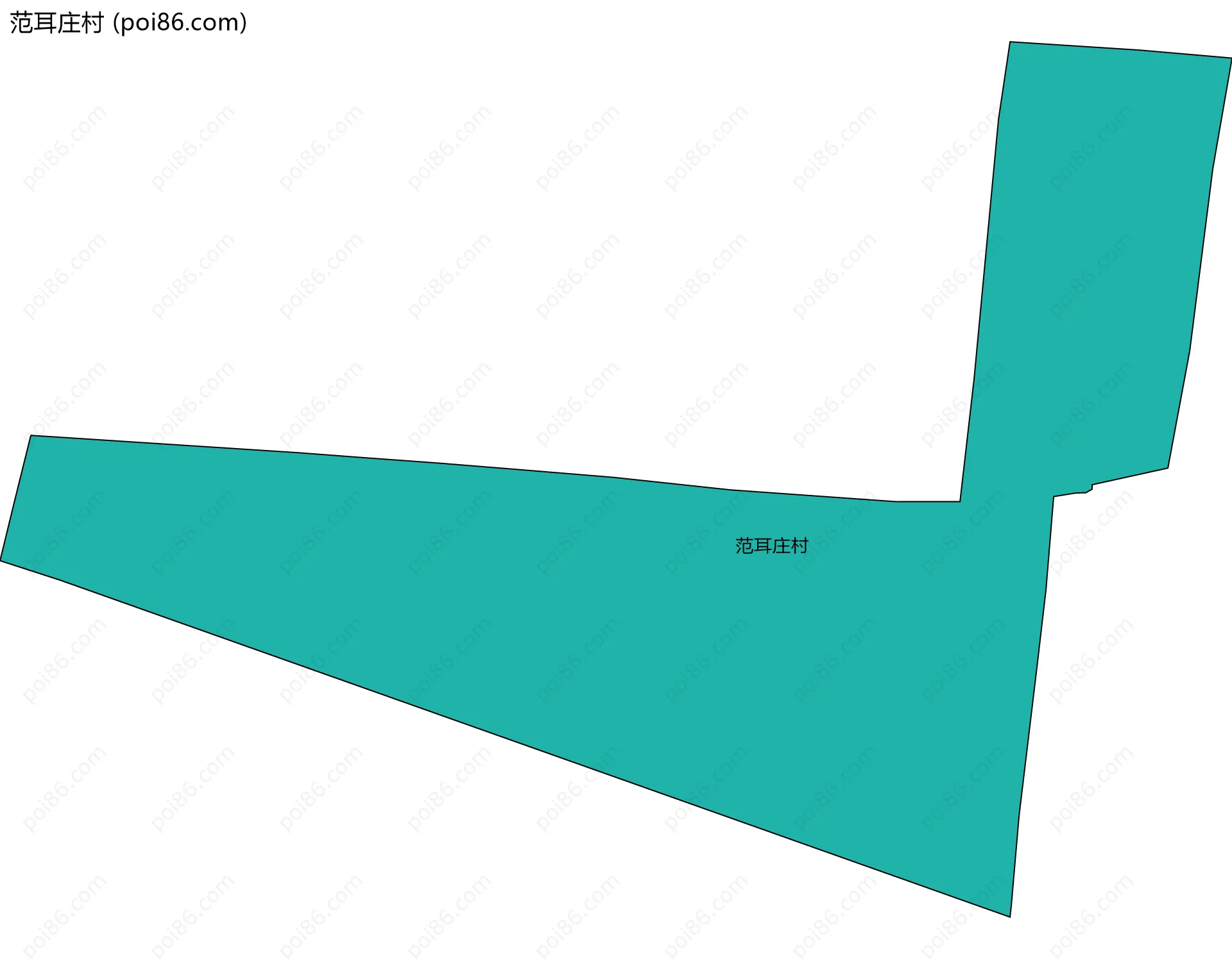 范耳庄村边界地图