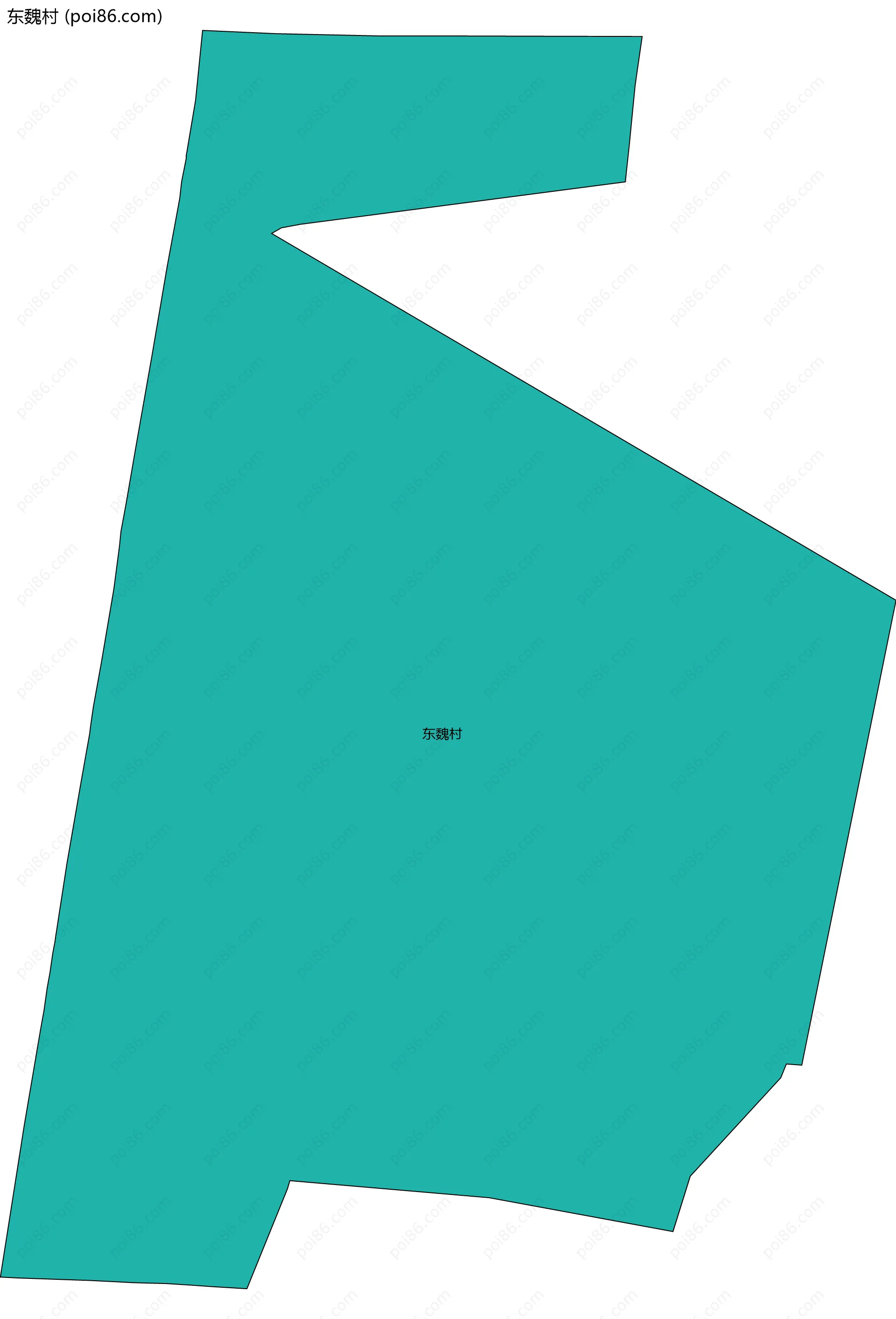 东魏村边界地图