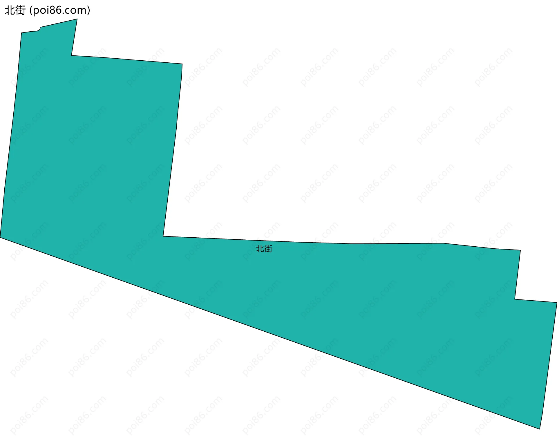 北街边界地图
