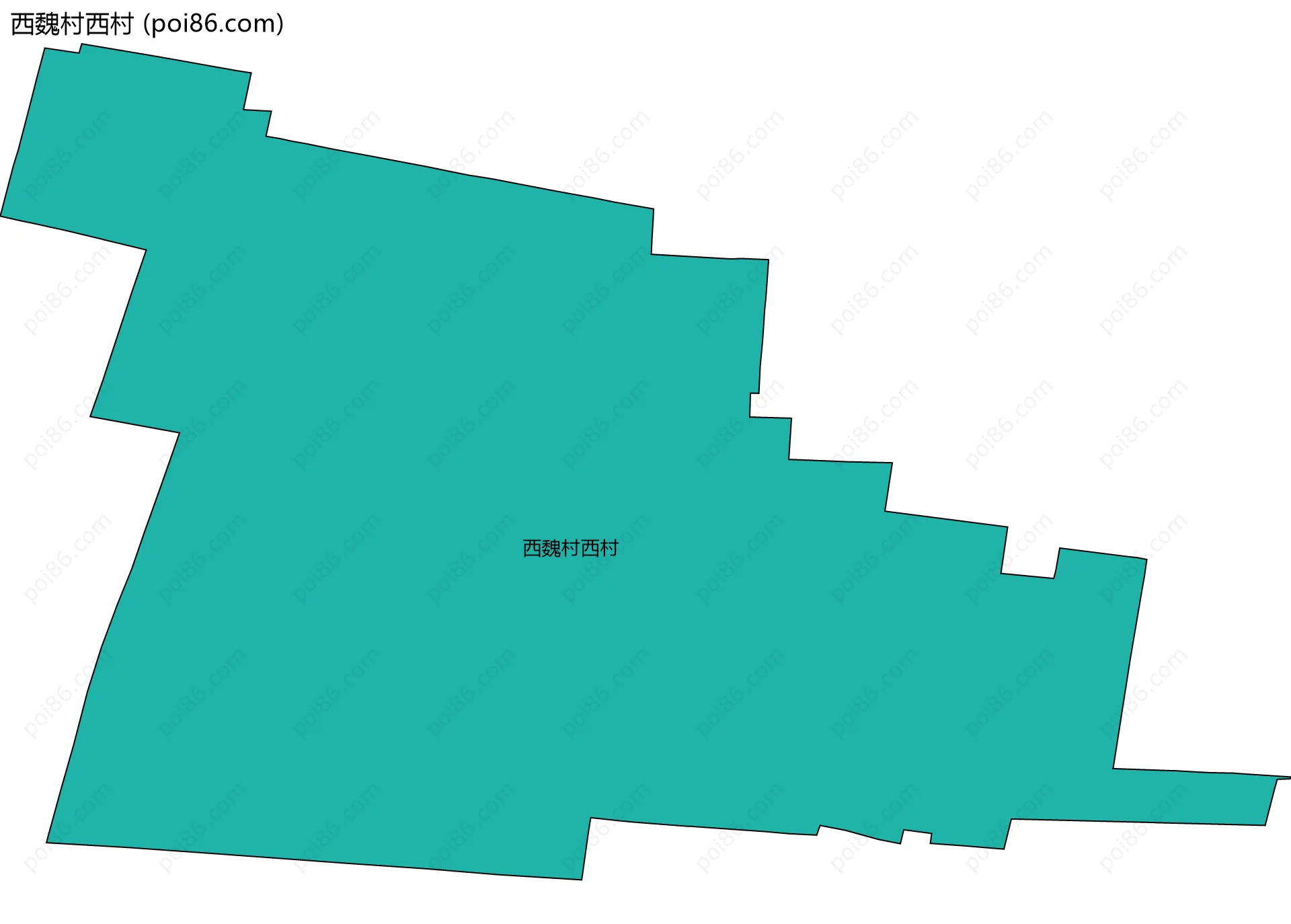 西魏村西村边界地图