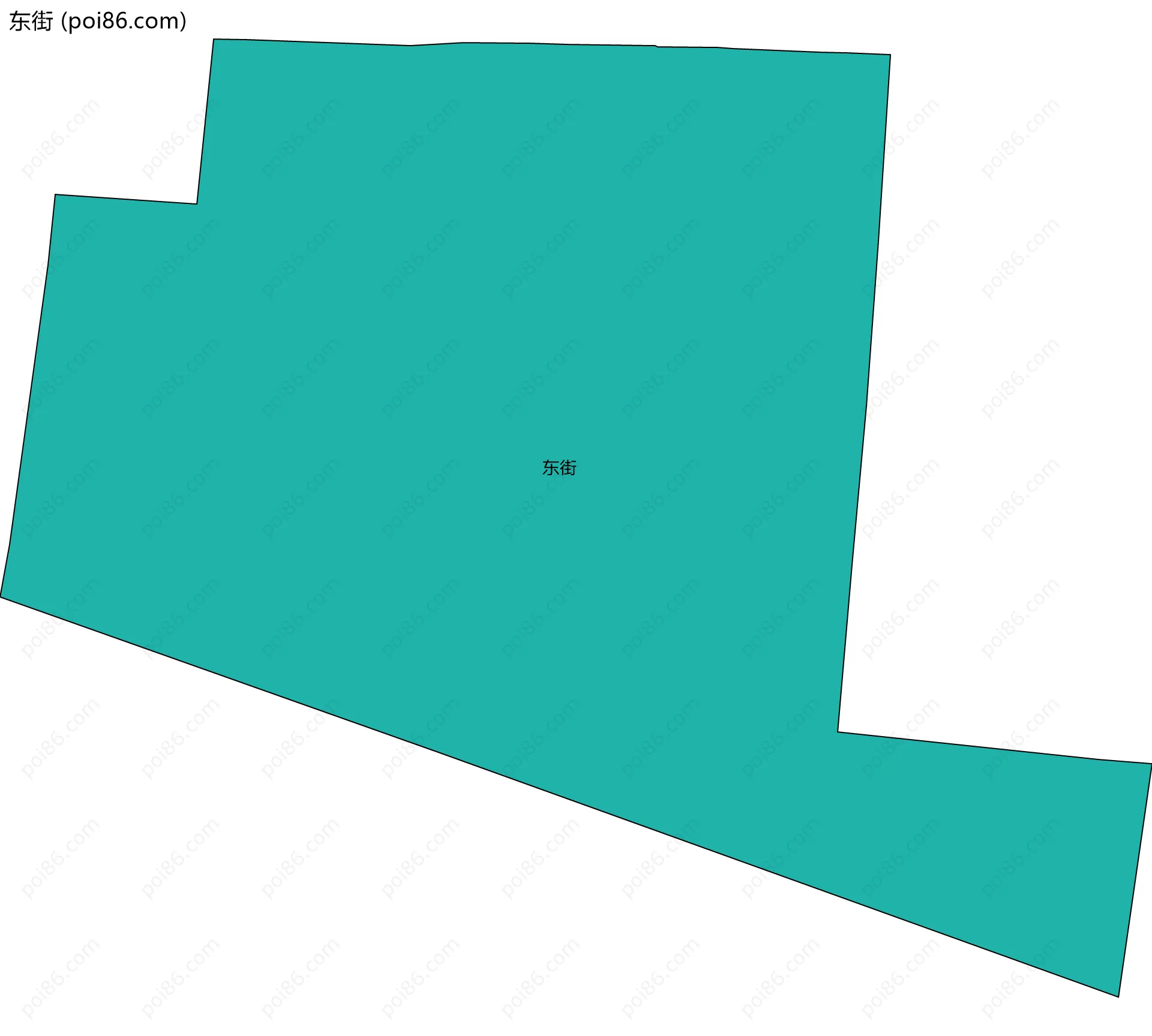 东街边界地图
