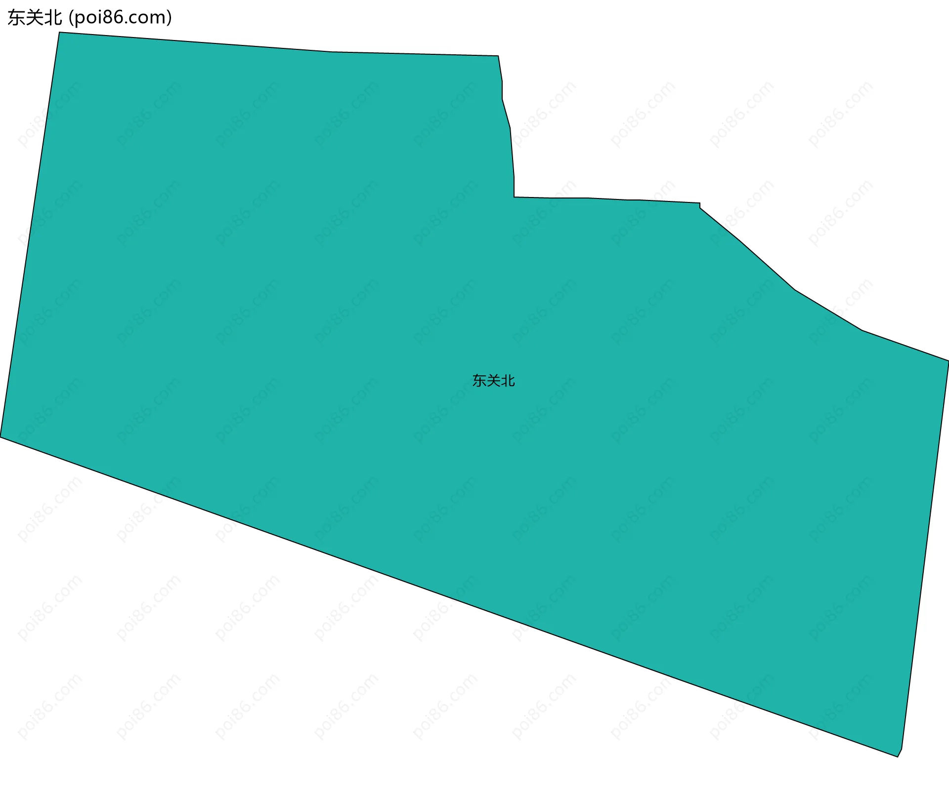 东关北边界地图