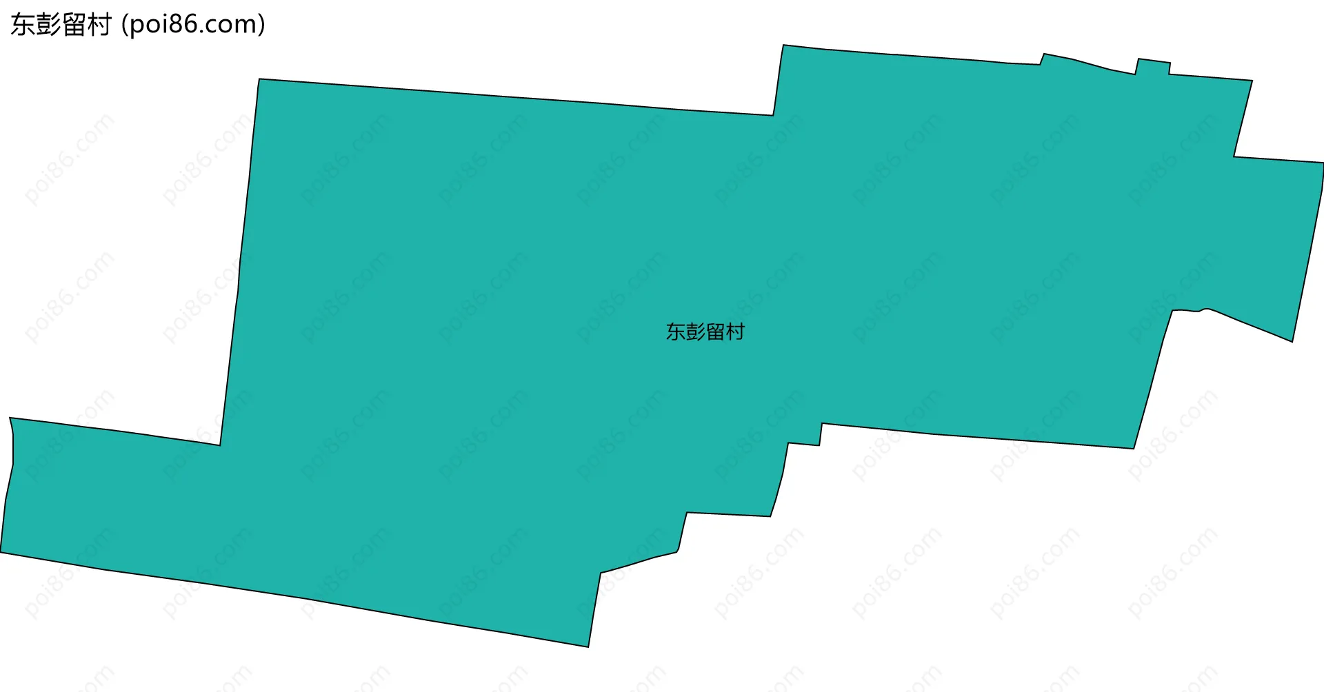 东彭留村边界地图