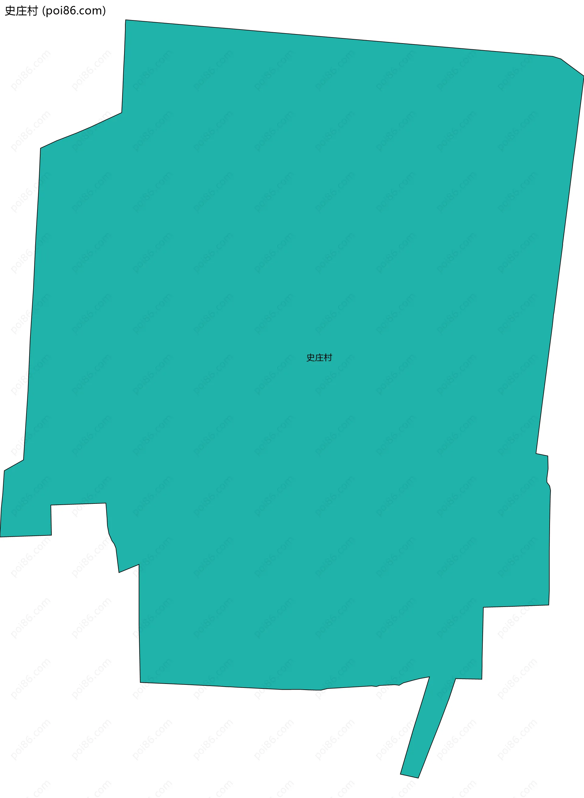 史庄村边界地图