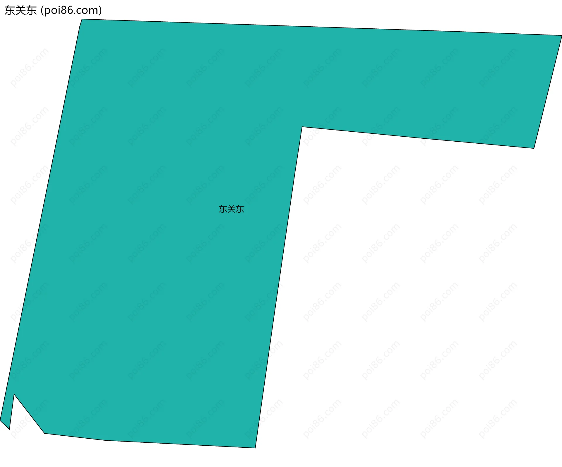 东关东边界地图
