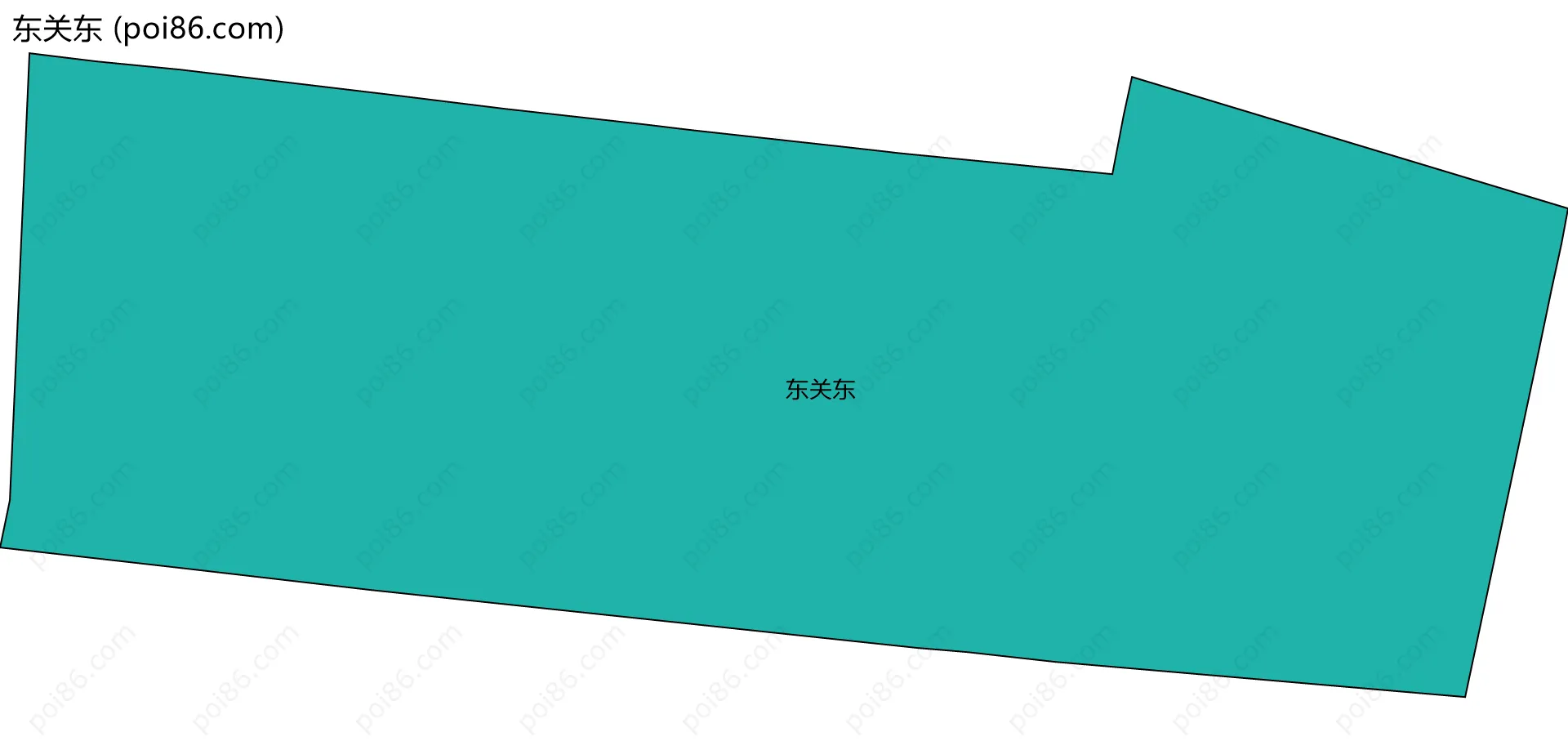 东关东边界地图